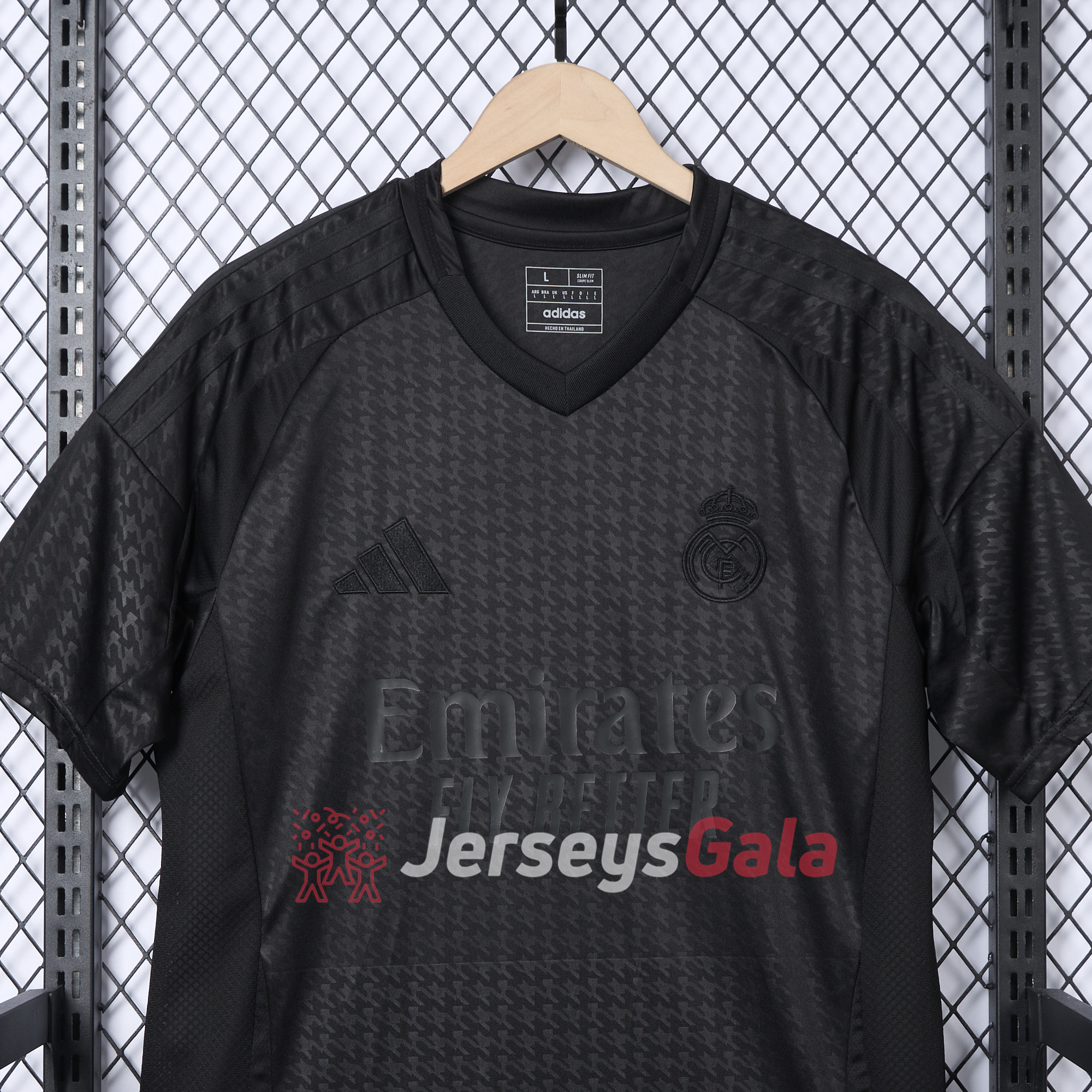 JerseysGala.com | Real Madrid 24-25 Pure Black Special Edition Jersey - Fans Version -Customize Name, Number and Patch | Worldwide Shipping