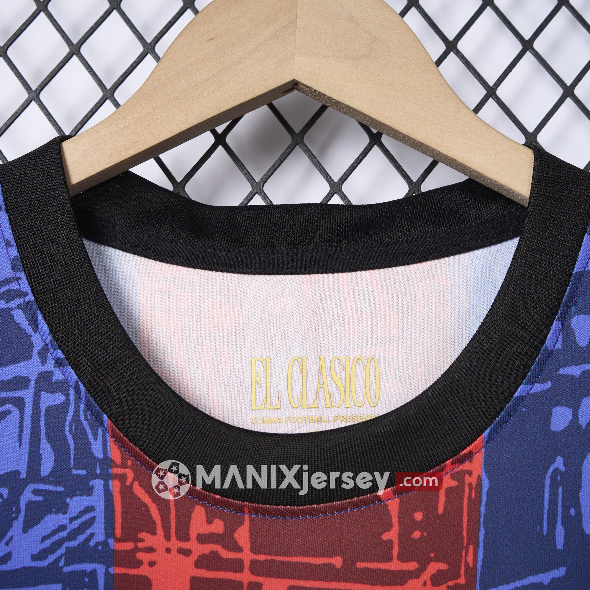 ManixJersey.com | Barcelona 2024-25 COMMA Messi Jersey - Fans Version -Customize Name, Number and Patch | Worldwide Shipping