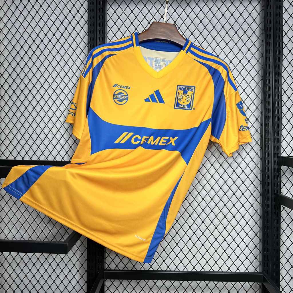 ManixJersey.com | Tigres UANL 24-25 Home Stadium Jersey - Fans Version -Customize Name, Number and Patch | Worldwide Shipping