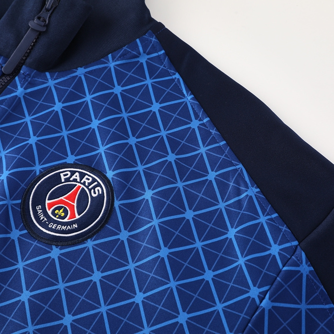 SIUjerseys-Paris Saint-Germain PSG 24-25 Jacket Training Tracksuit - Blue Plaid