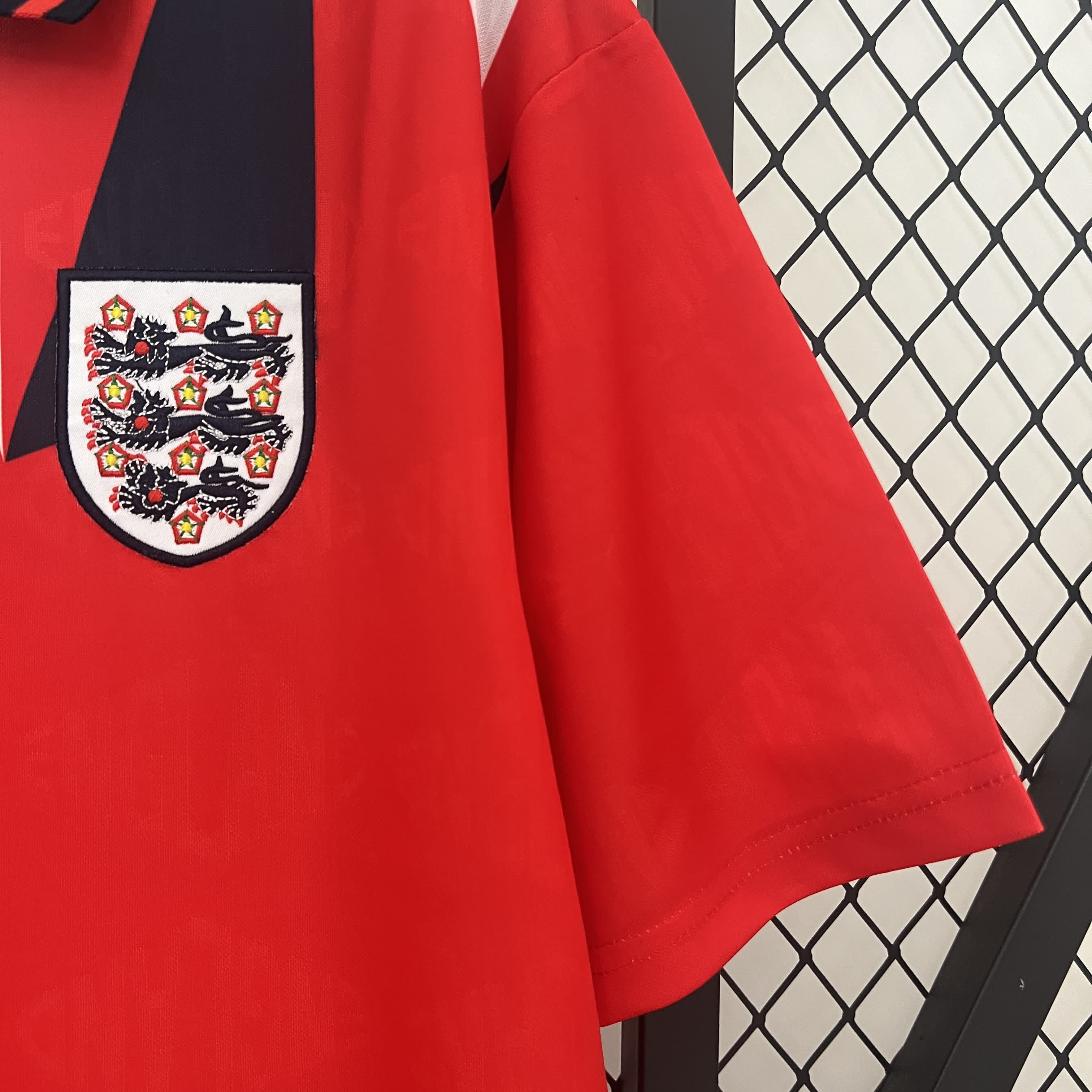 ManixJersey.com | Retro England 1992 Away Jersey - Fans Version -Customize Name, Number and Patch | Worldwide Shipping