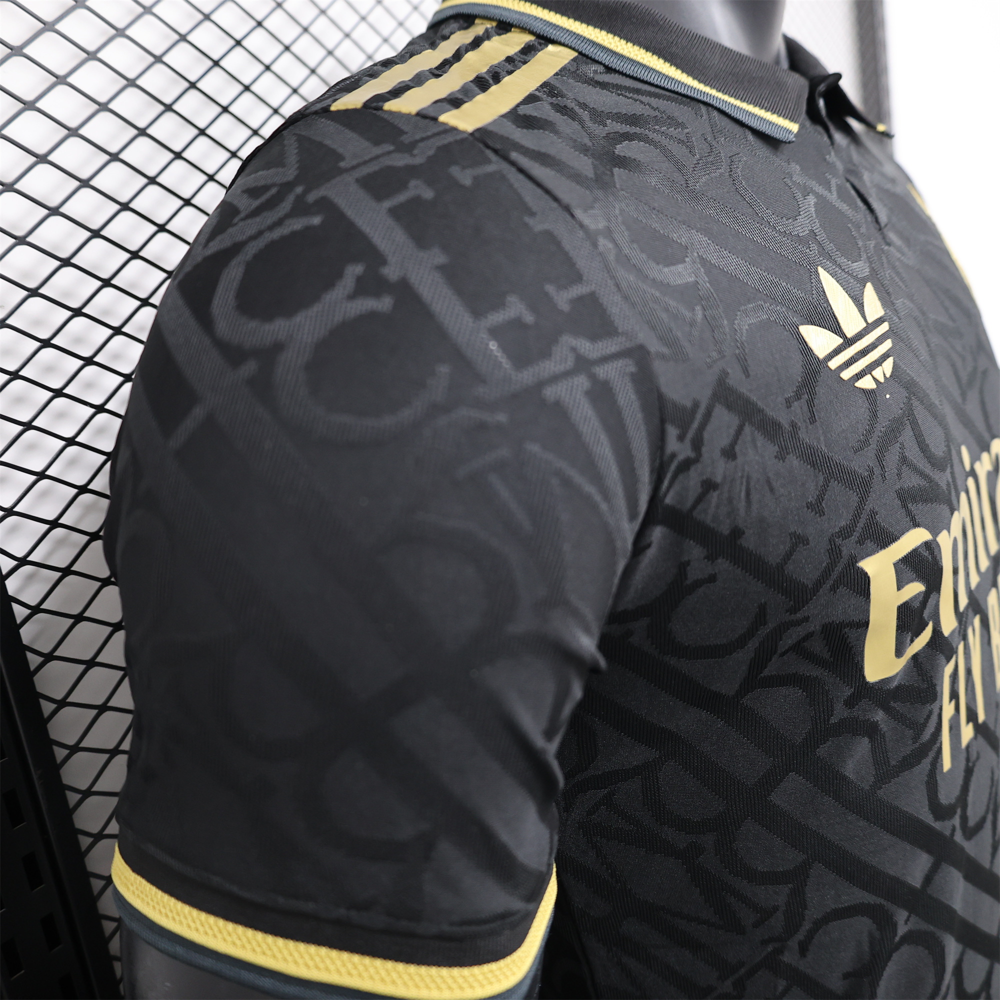 JerseysGala.com | Real Madrid 24-25 Black Gold Special Edition Jersey - Player Version -Customize Name, Number and Patch | Worldwide Shipping