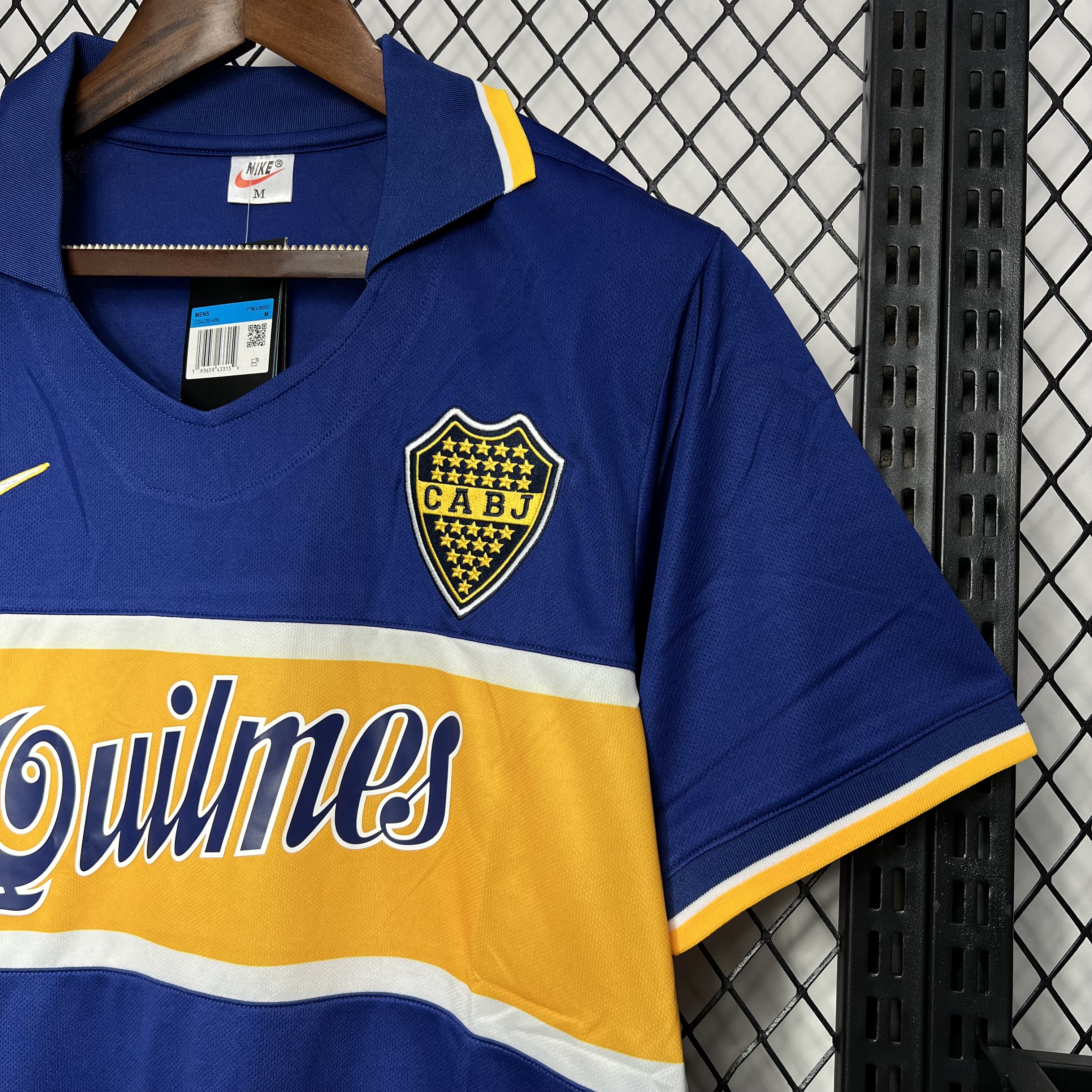 ManixJersey.com | Retro Boca Juniors 1996-97 Home Stadium Jersey -Customize Name, Number and Patch | Worldwide Shipping