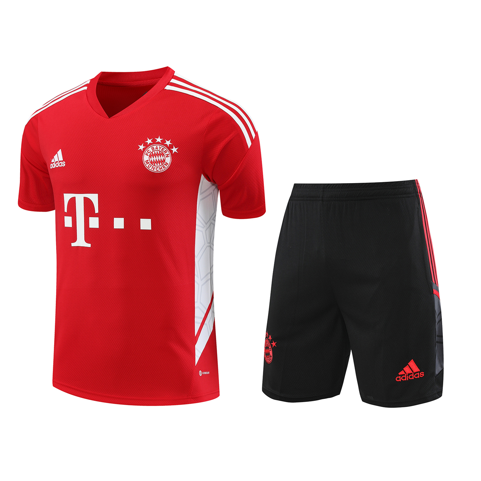 Bayern Munich 23-24 Short-Sleeve Training Set - Red:football jersey mysite: unitedjerseyfootball 邓江浪:football