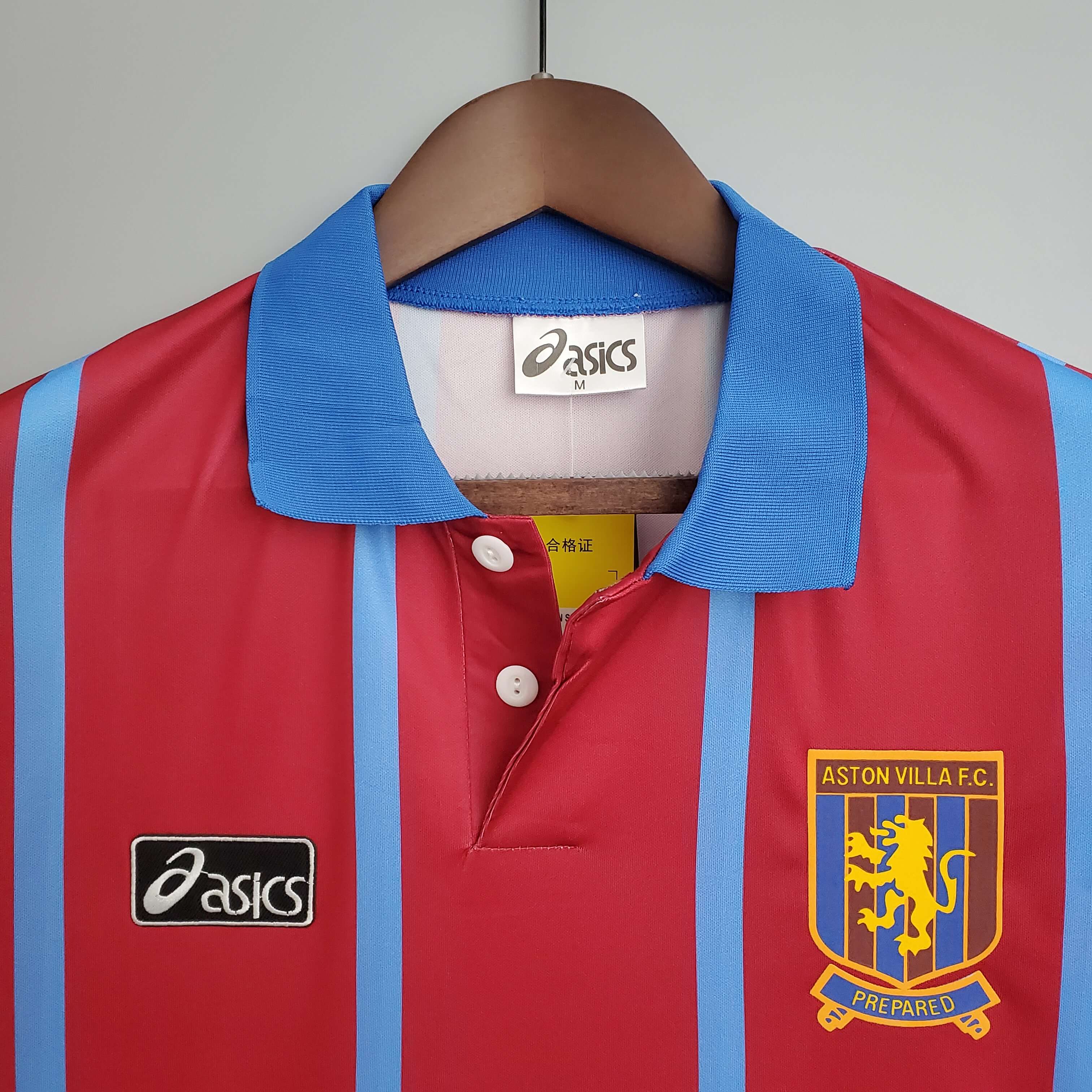 JerseysGala.com | Retro Aston Villa 1993-95 Home Stadium Jersey -Customize Name, Number and Patch | Worldwide Shipping