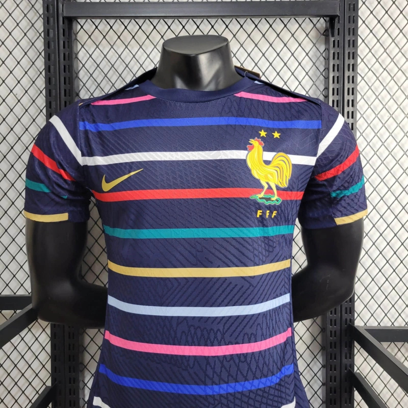 JerseysGala.com | France 2024 Stripe Training Jersey - Player Version -Customize Name, Number and Patch | Worldwide Shipping