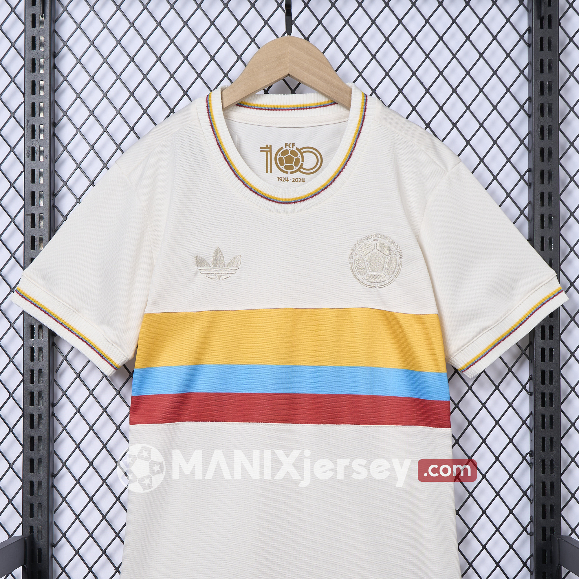 ManixJersey.com | Women's Colombia 2024 100th Anniversary Jersey -Customize Name, Number and Patch | Worldwide Shipping