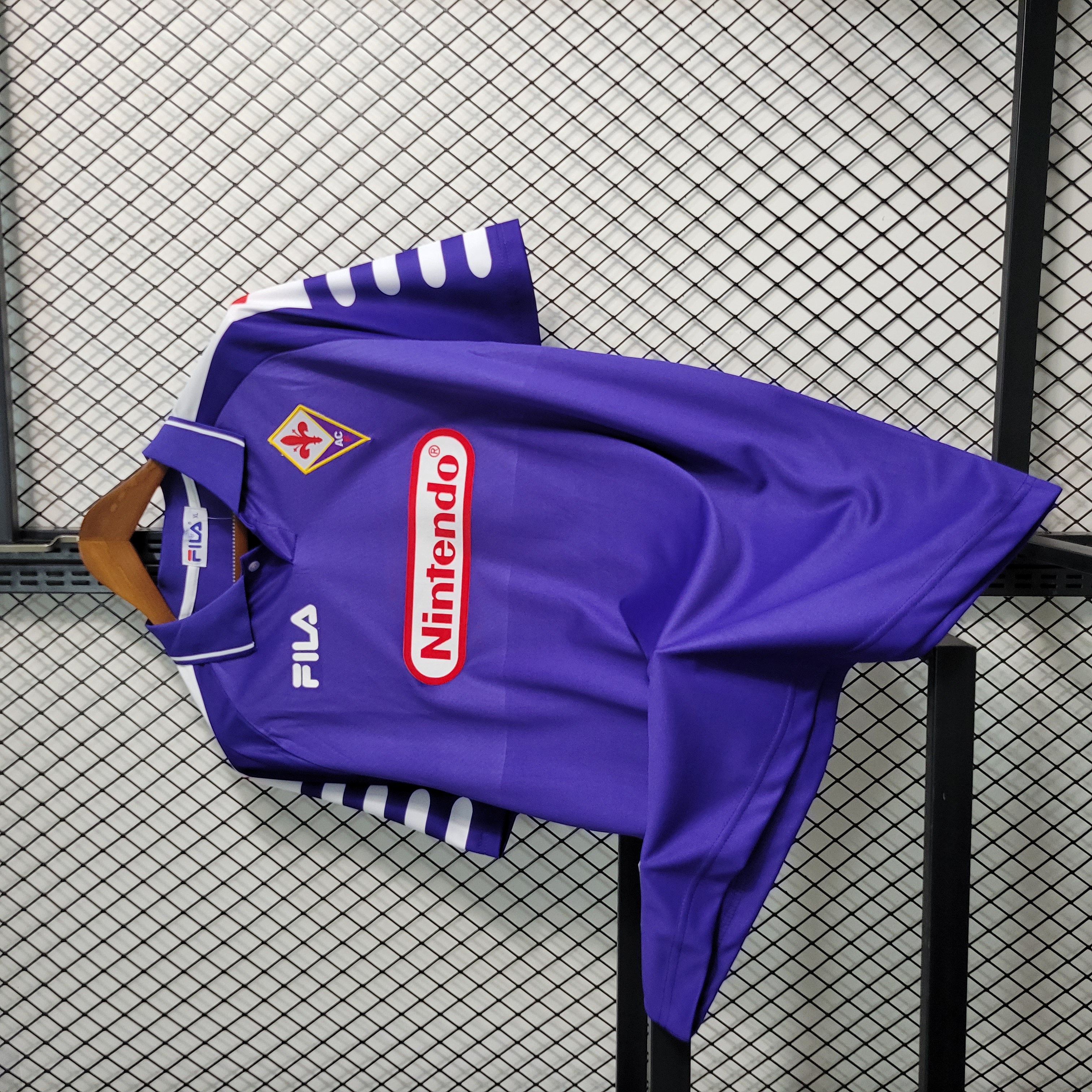 JerseysGala.com | Retro Fiorentina 1998-99 Home Stadium Jersey -Customize Name, Number and Patch | Worldwide Shipping