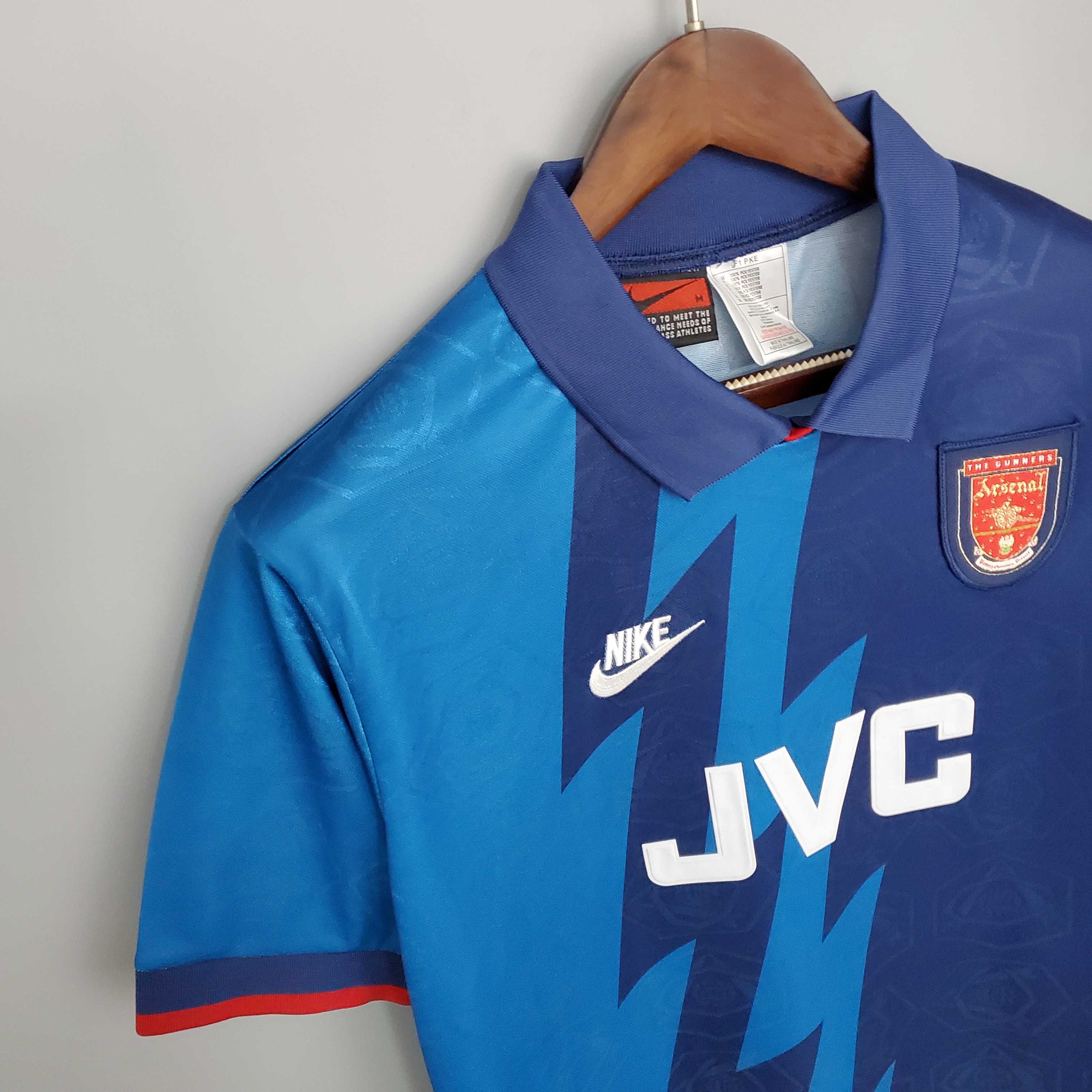 ManixJersey.com | Retro Arsenal 95-96 Away Stadium Jersey -Customize Name, Number and Patch | Worldwide Shipping