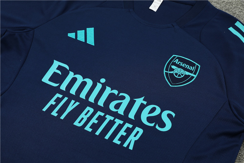ManixJersey.com | Arsenal 24-25 Short-Sleeve Training Set - Deep Blue -Customize Name, Number and Patch | Worldwide Shipping