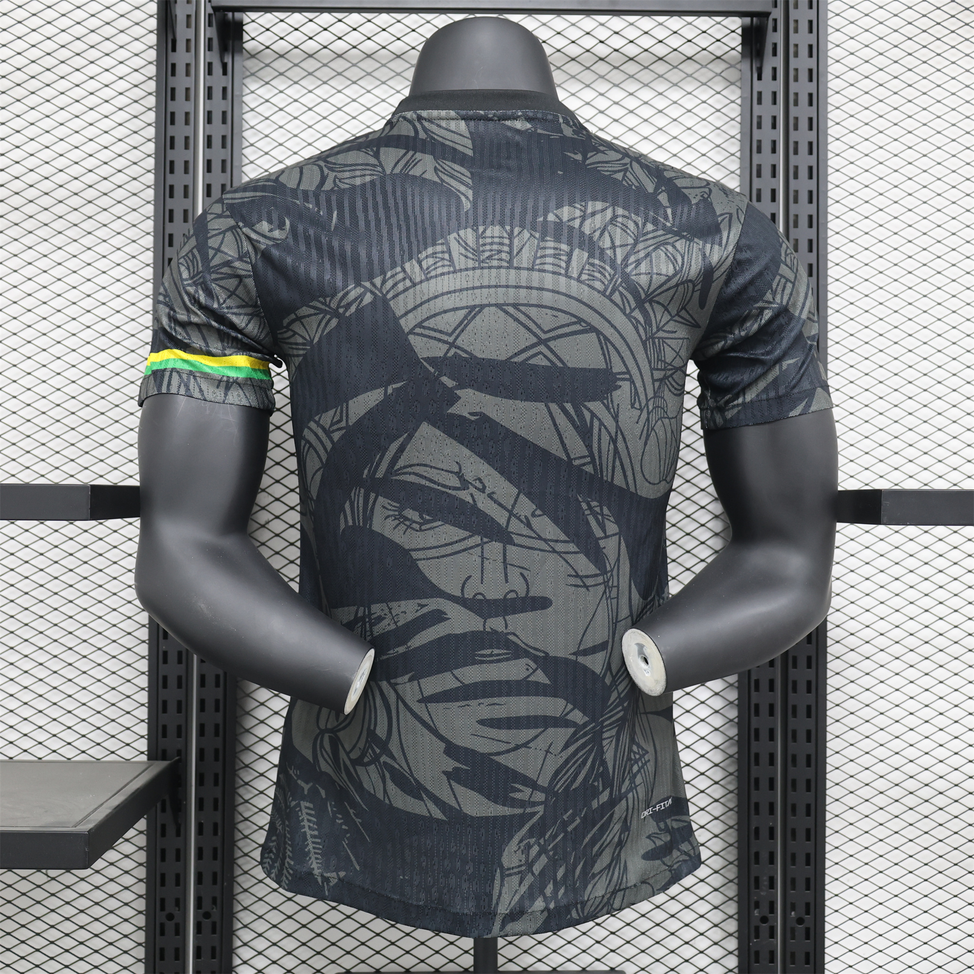 ManixJersey.com | Brazil 2024 Black Face Graffiti Jersey - Player Version -Customize Name, Number and Patch | Worldwide Shipping