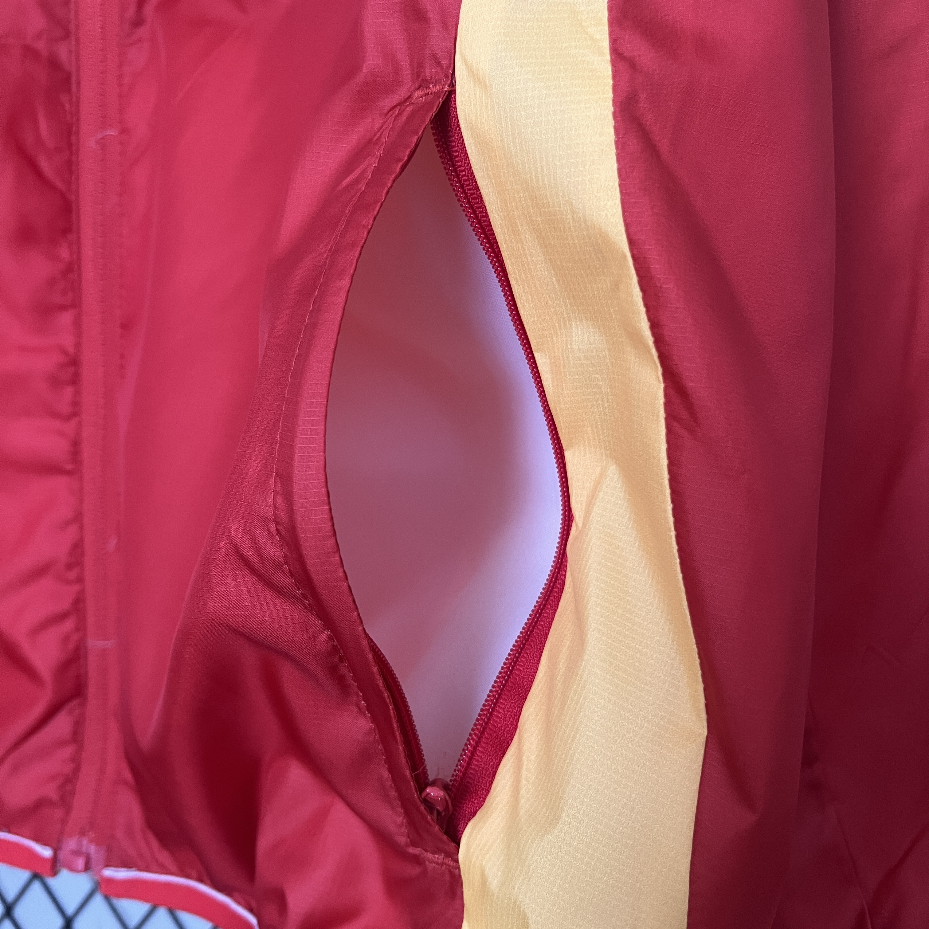 SIUjerseys-Spain 2024 Double Sided Reversible Windbreaker - Red & Yellow