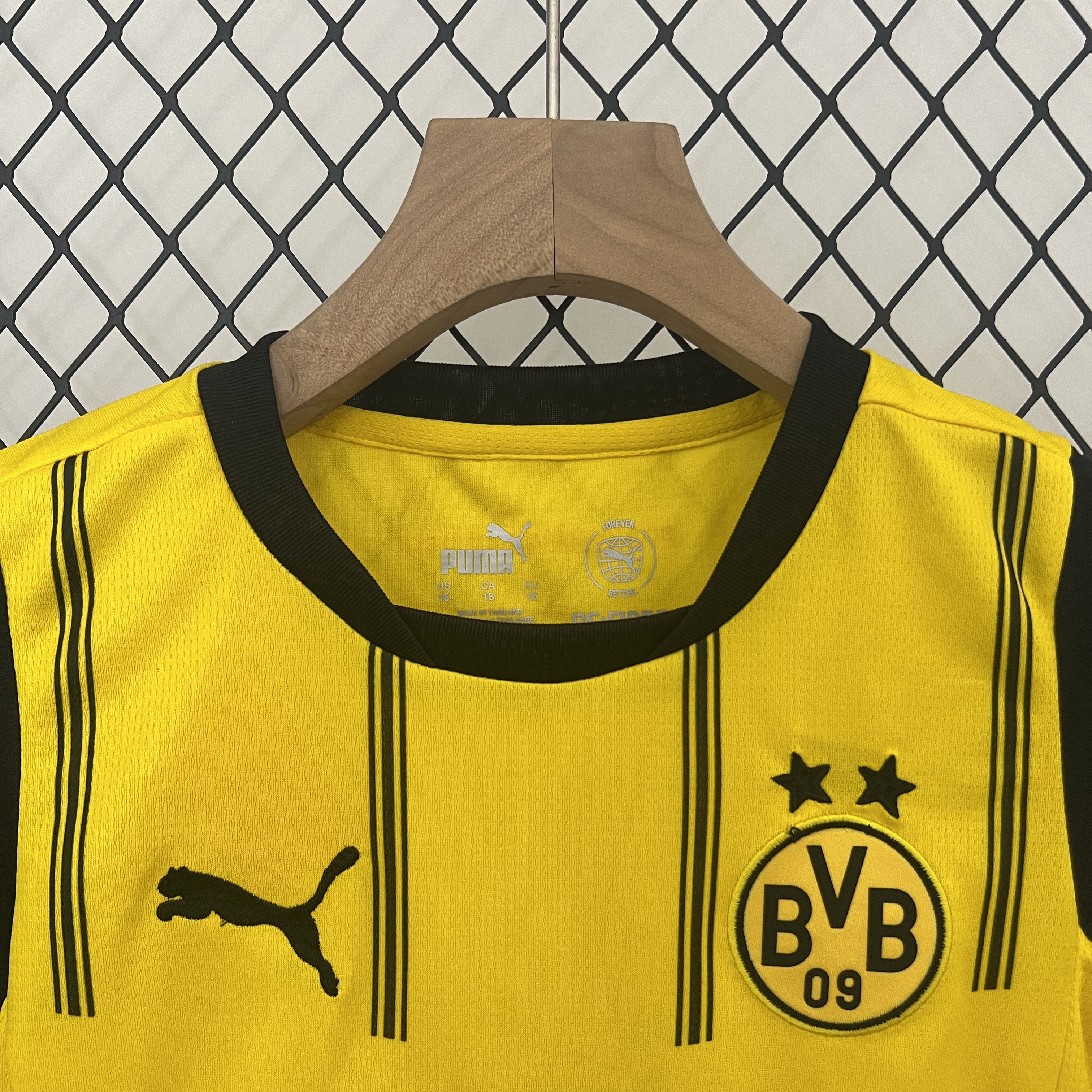 ManixJersey.com | Dortmund 24-25 Home Stadium Kids Kit -Customize Name, Number and Patch | Worldwide Shipping