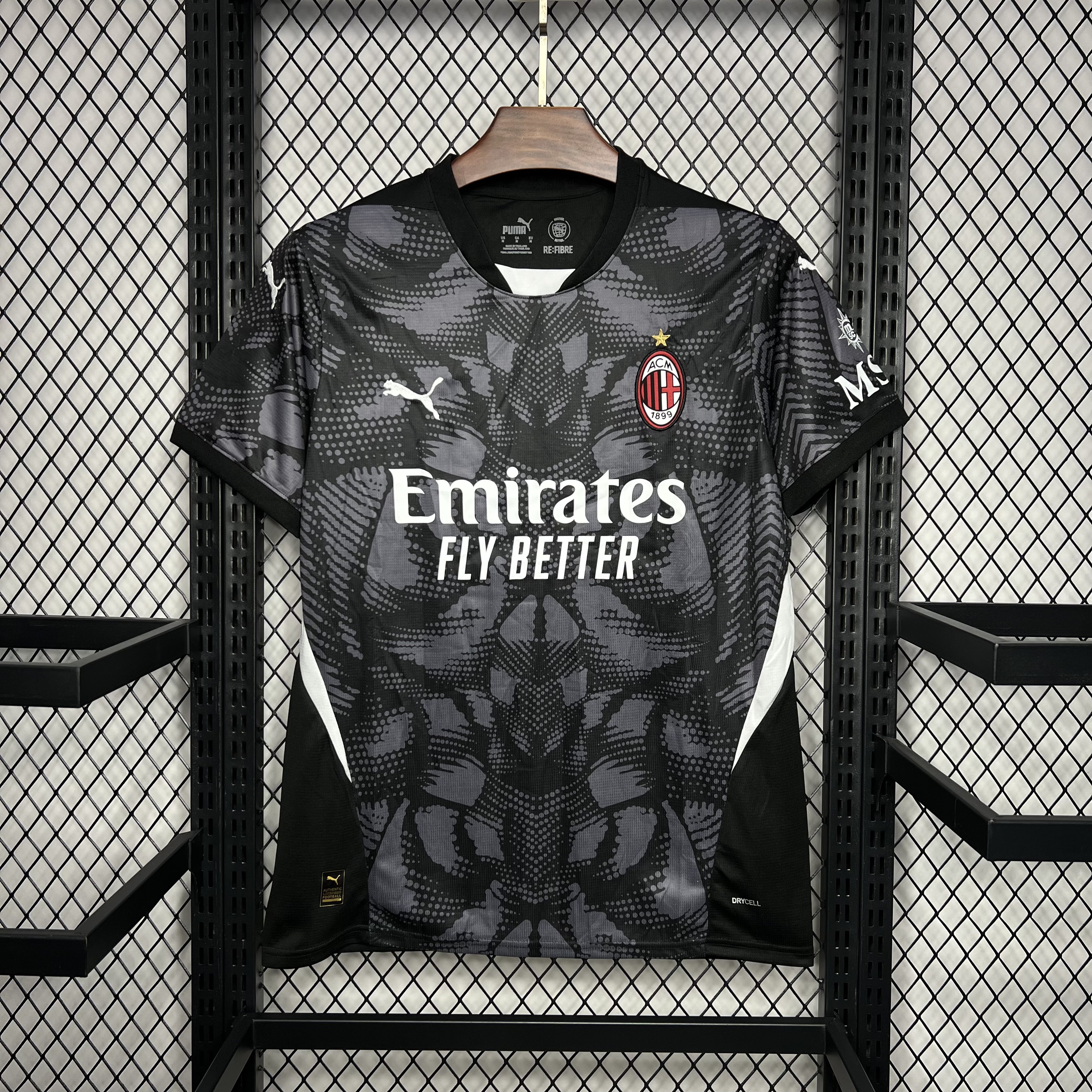 SIUjerseys-AC Milan 24-25 Black Goalkeeper Jersey - Fans Version