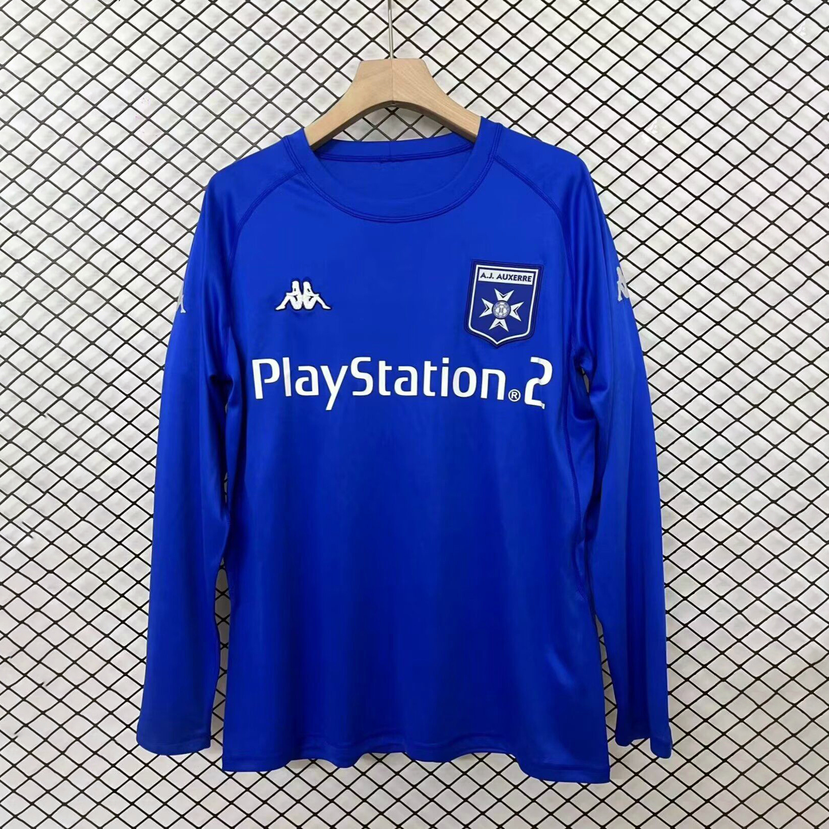 ManixJersey.com | Retro AJ Auxerre 2003-04 Away Long Sleeves Jersey -Customize Name, Number and Patch | Worldwide Shipping
