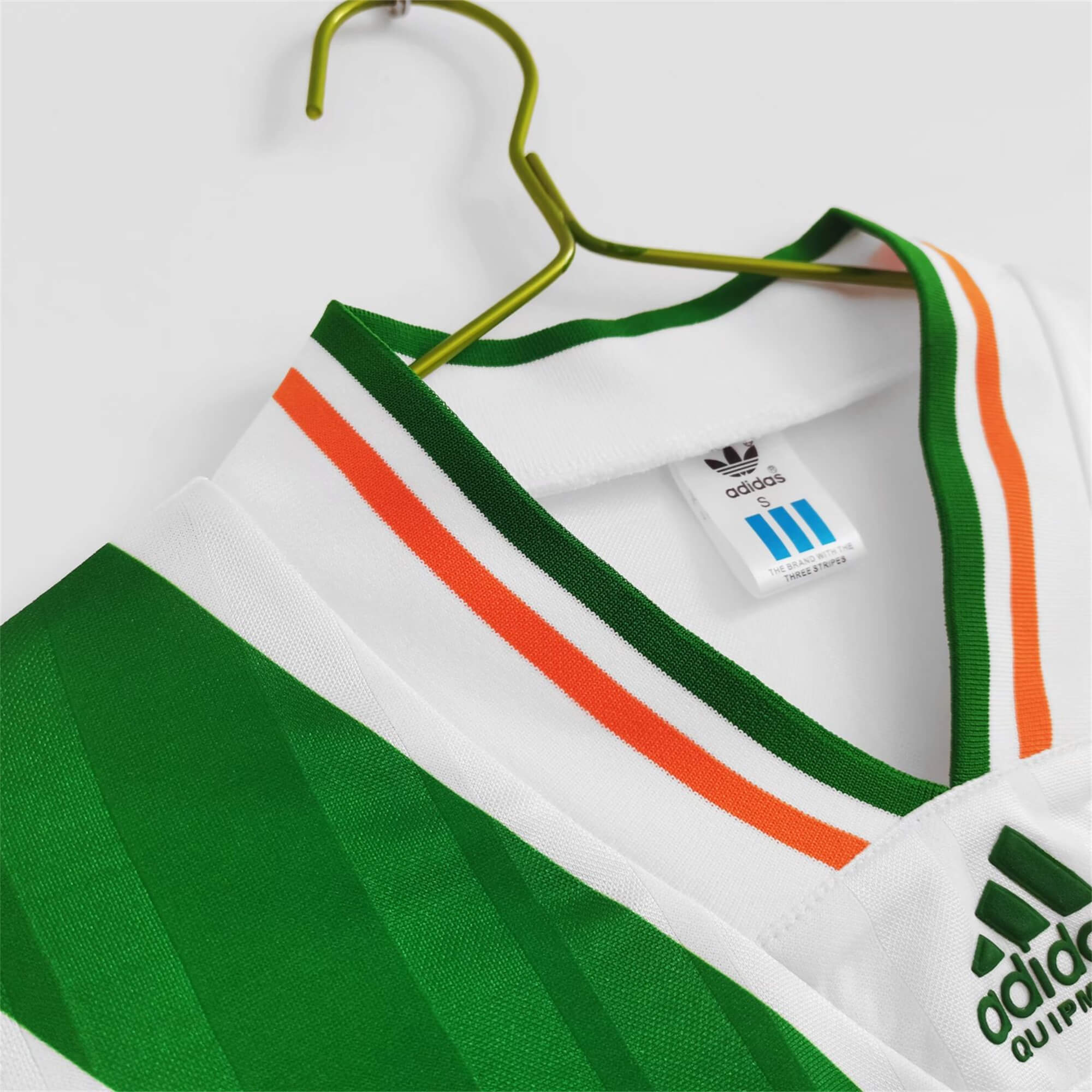 ManixJersey.com | Retro Ireland 1992 Away Jersey -Customize Name, Number and Patch | Worldwide Shipping