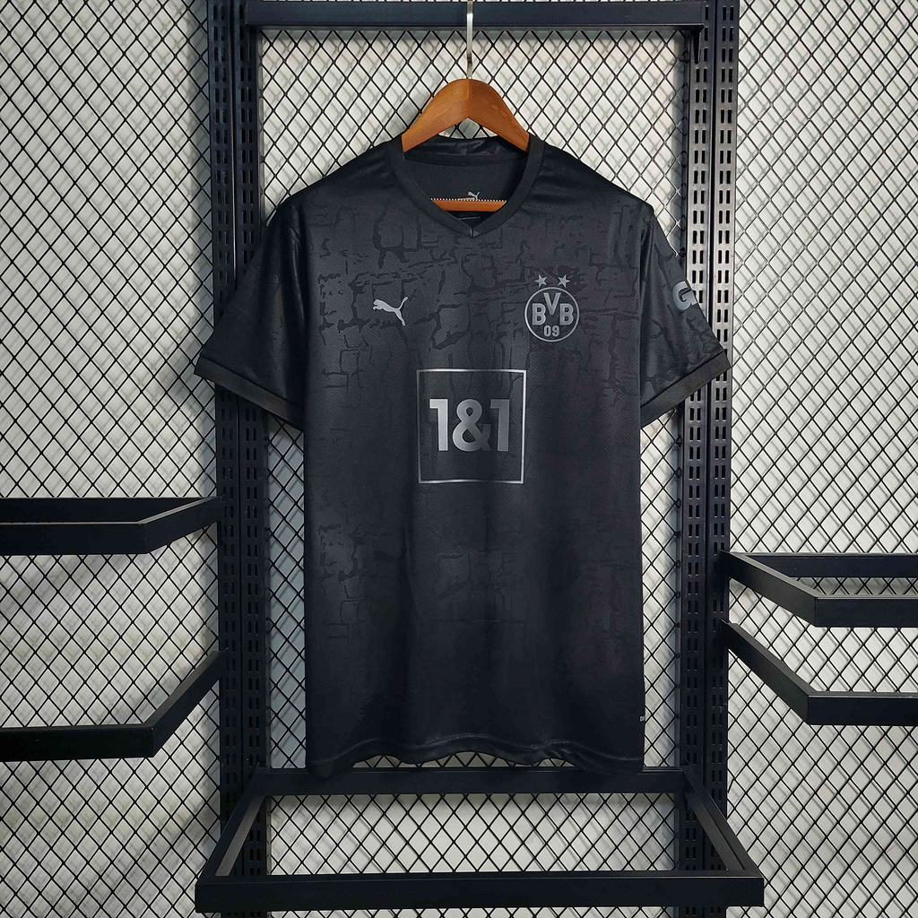 ManixJersey.com | Retro Dortmund 2022-23 Black Special Edition Jersey -Customize Name, Number and Patch | Worldwide Shipping