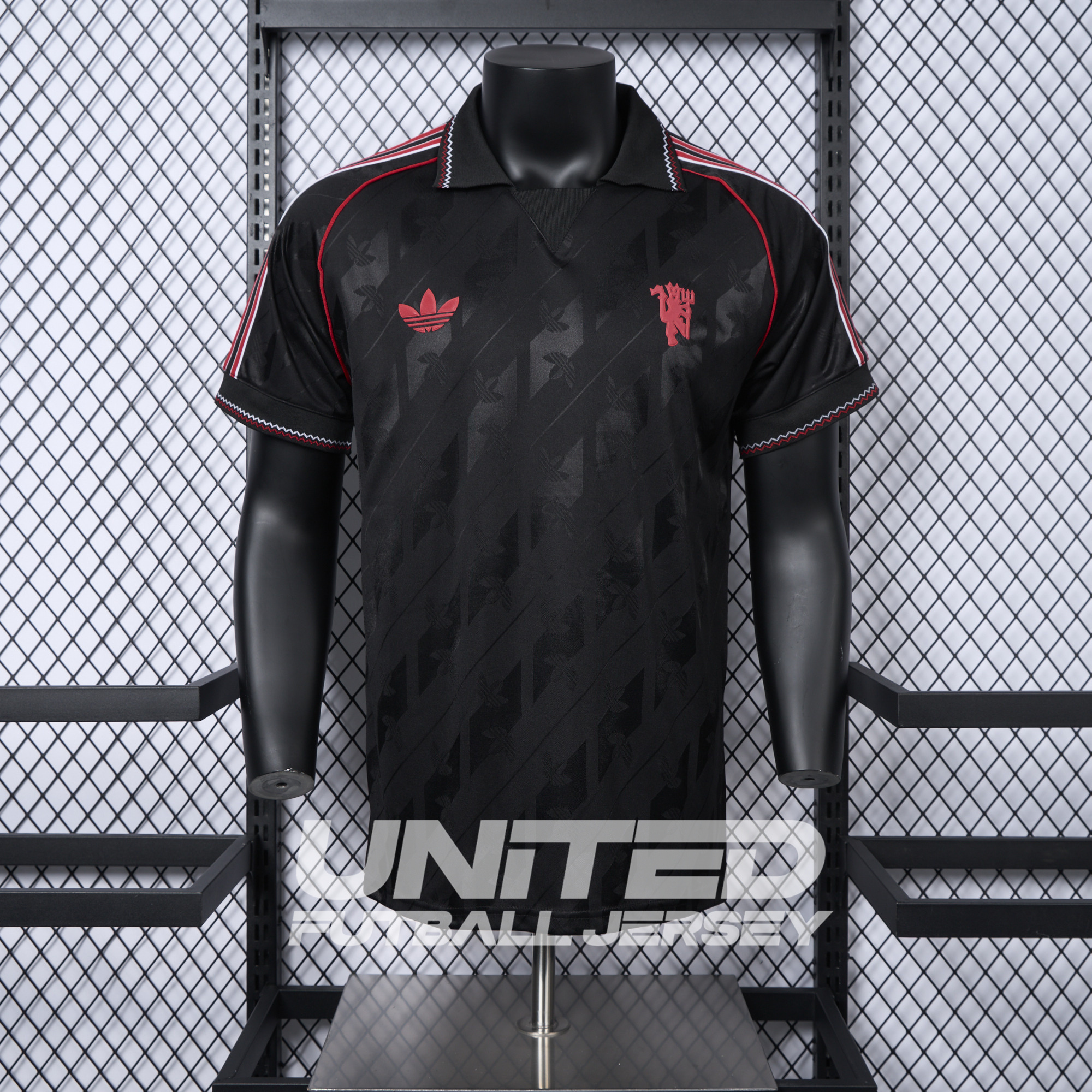 unitedfutballjersey-Manchester United 24-25 Originals LFSTLR Black Jersey - Player Version