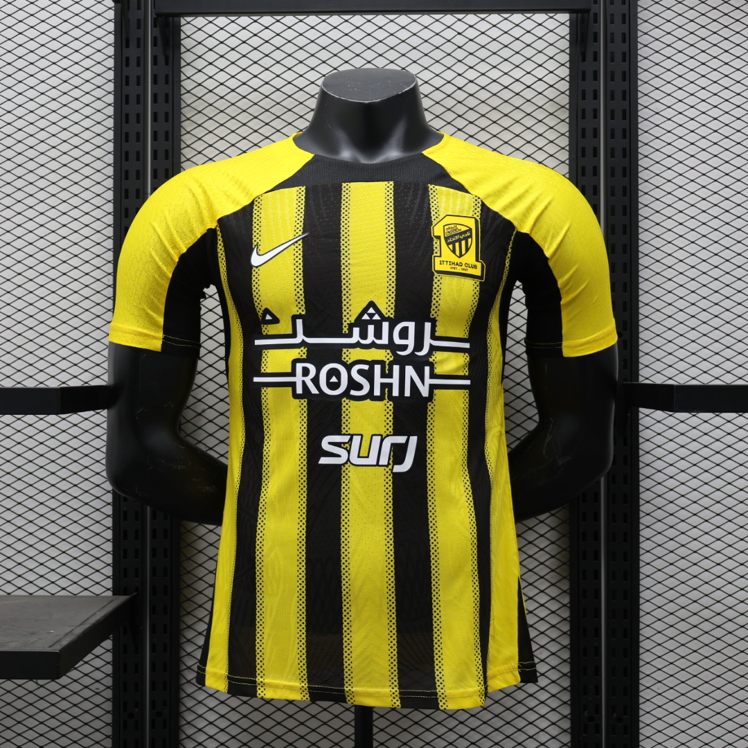 ManixJersey.com | Al Ittihad Jeddah United 24-25 Home Jersey - Player Version -Customize Name, Number and Patch | Worldwide Shipping