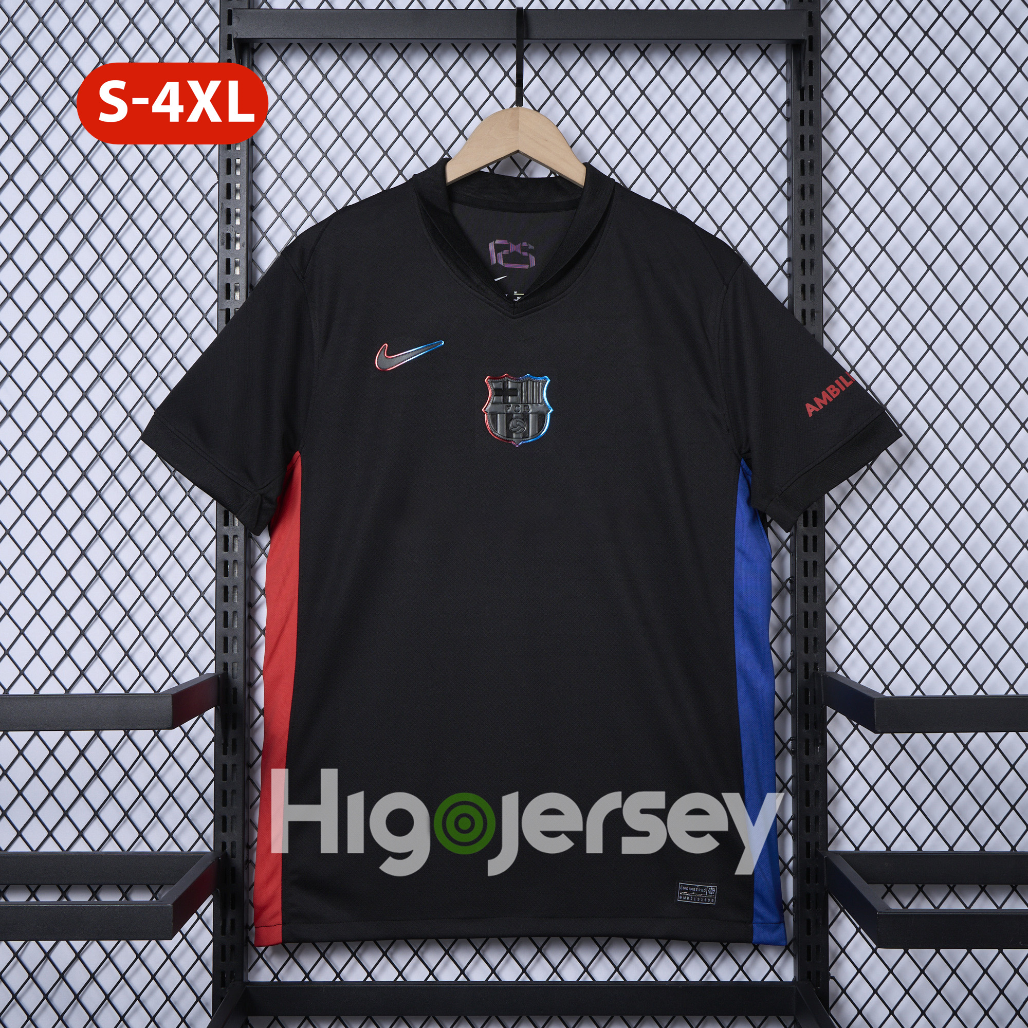 Higojerseys-Barcelona 24-25 Away Unsponsored Jersey - Fans Version