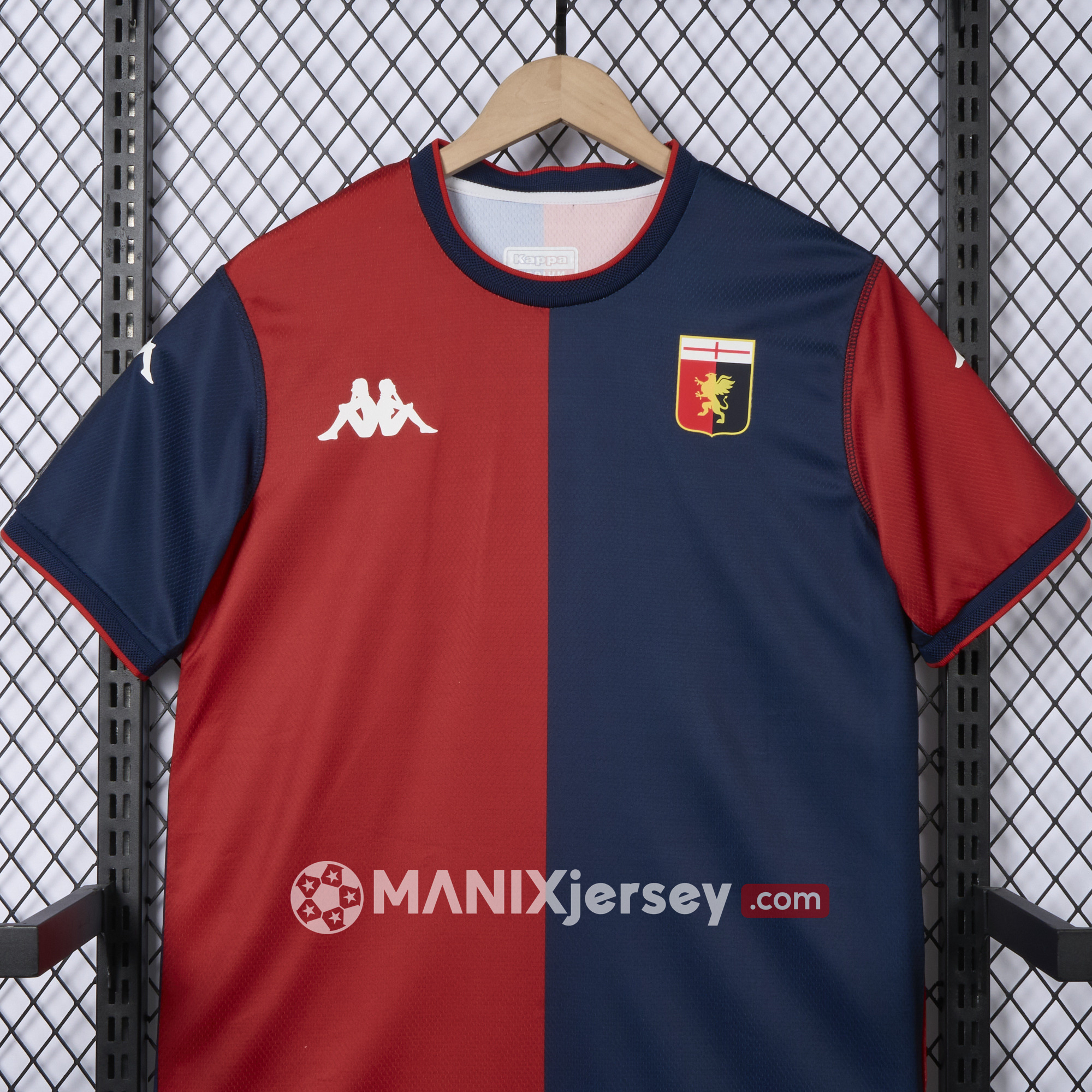 ManixJersey.com | Genoa 24-25 Home Unsponsored Jersey - Fans Version -Customize Name, Number and Patch | Worldwide Shipping