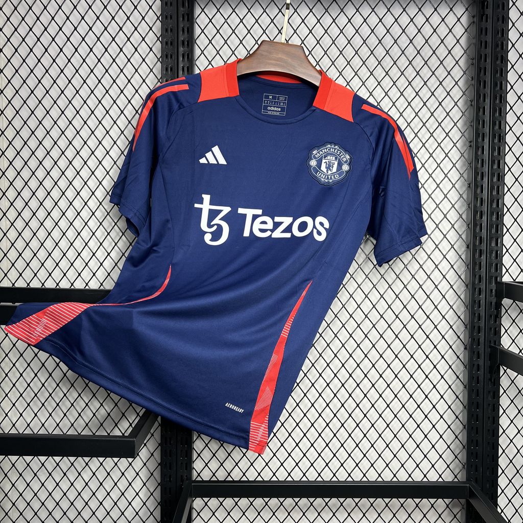 SIUjerseys-Manchester United 24-25 Blue Pre-match Training Jersey - Fans Version