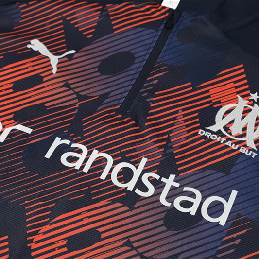 JerseysGala.com | Marseille 24-25 Long Sleeve Training Set - Camo -Customize Name, Number and Patch | Worldwide Shipping