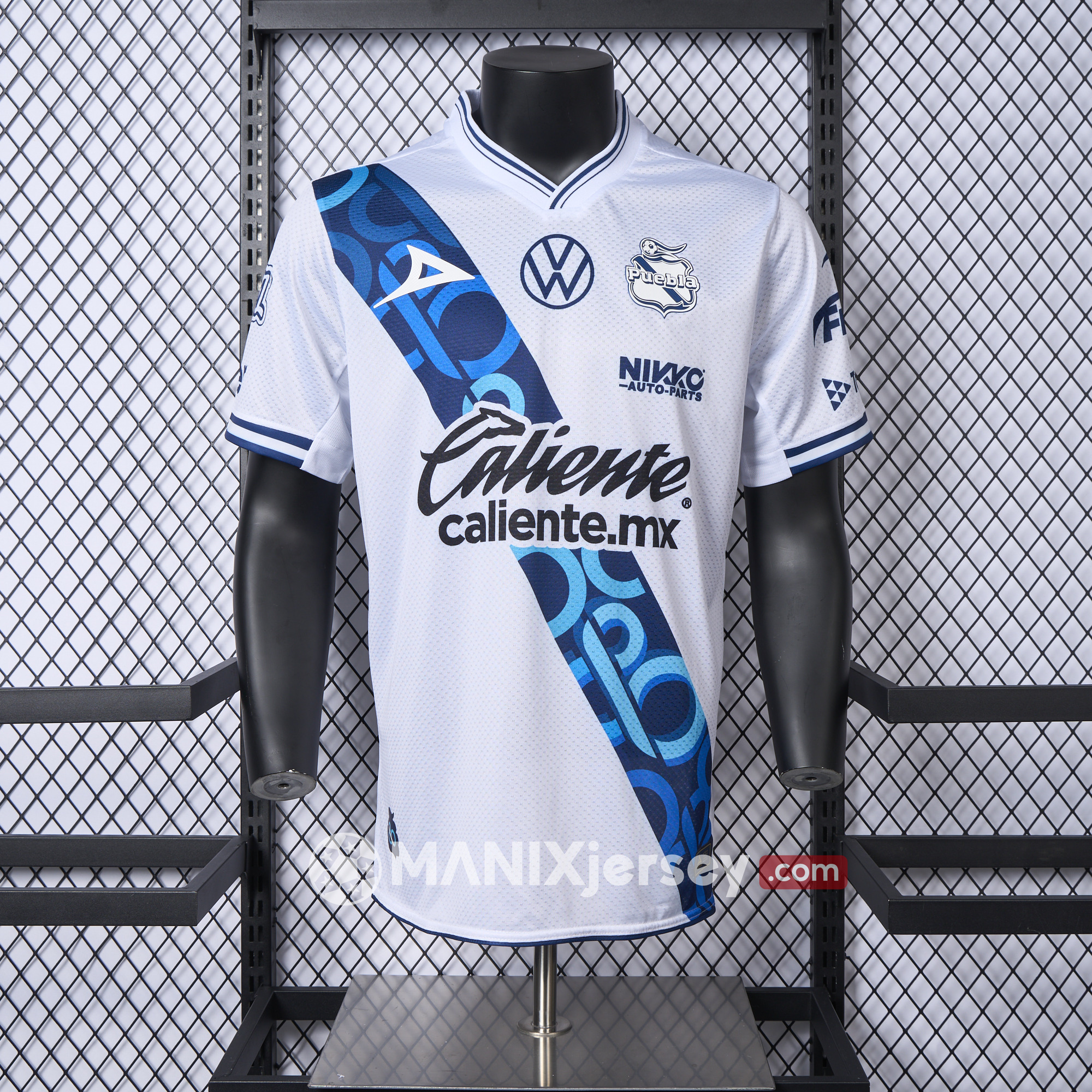 ManixJersey.com | Club Puebla 24-25 Home Jersey - Player Version -Customize Name, Number and Patch | Worldwide Shipping