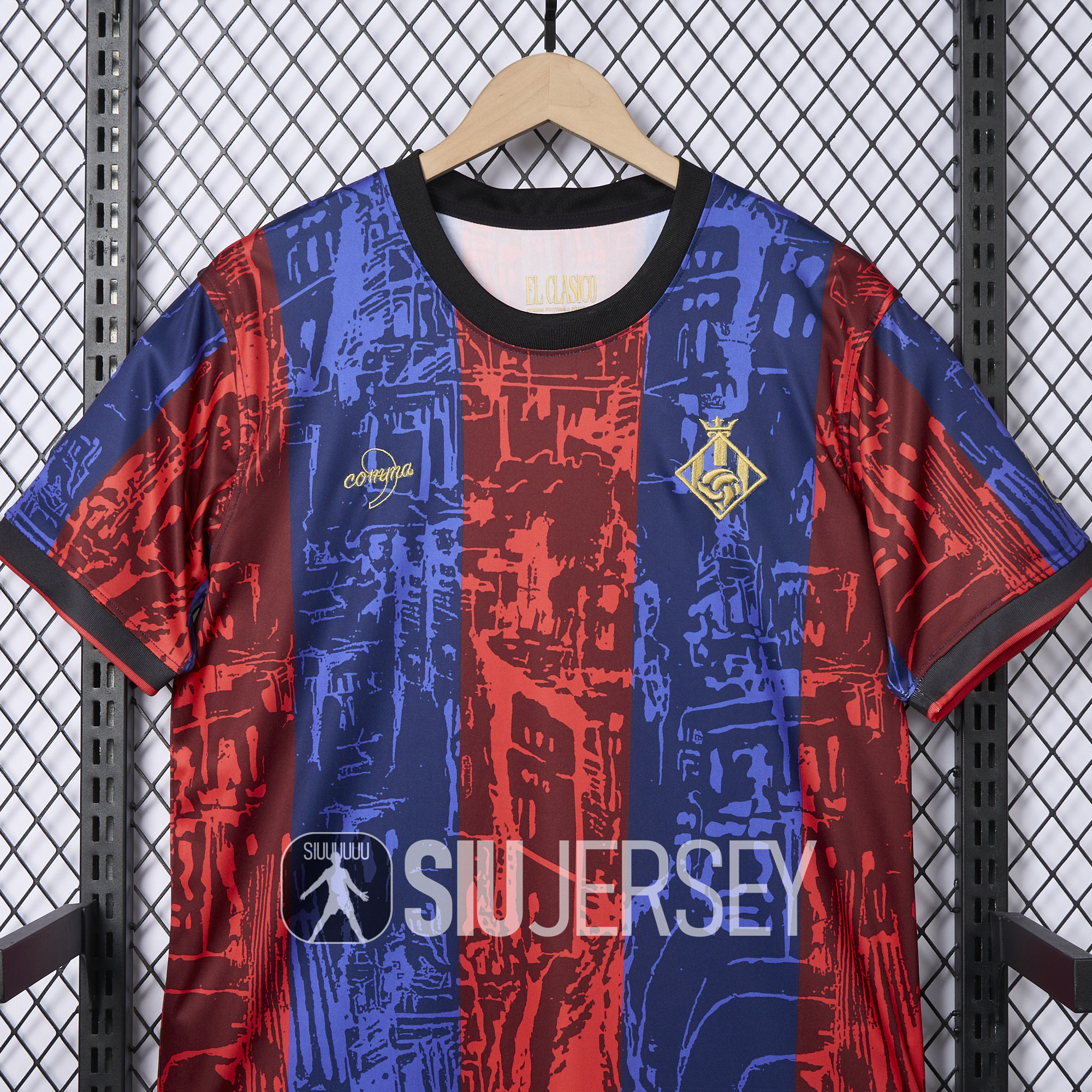 SIUjerseys-Barcelona 2024-25 COMMA Messi Jersey - Fans Version