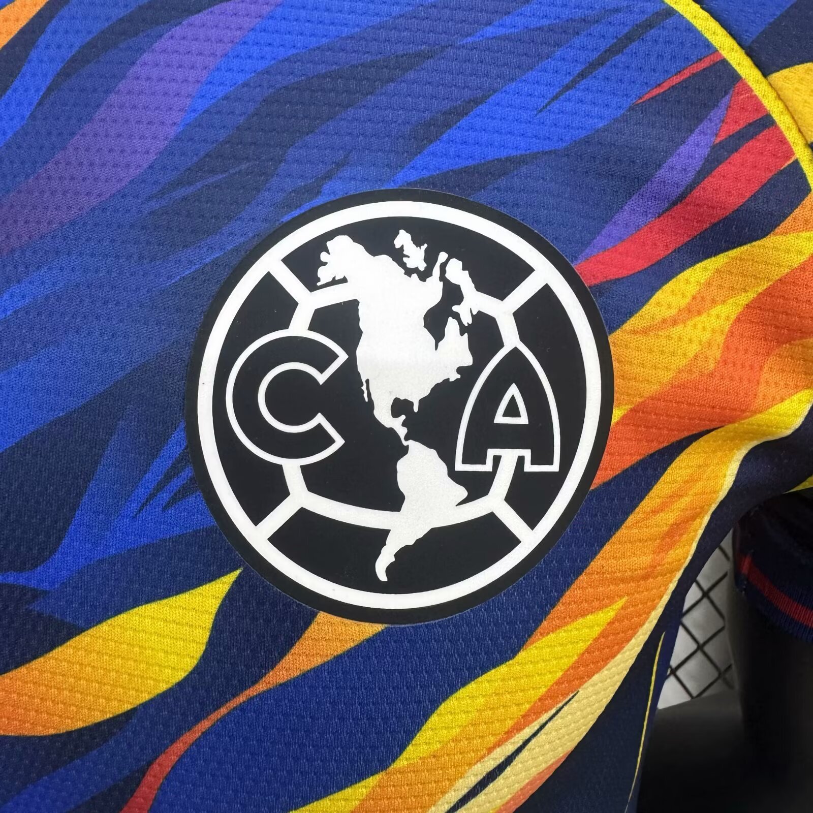Club América 25-26 V-Shaped Camouflage Pattern Deep Blue Jersey - Player Version:football jersey mysite: unitedjerseyfootball 邓江浪:football