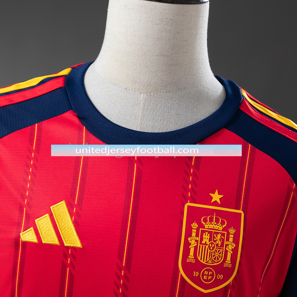 Spain 2026 Home Long-Sleeve Jersey - Fans Version:football jersey mysite: unitedjerseyfootball 邓江浪:football