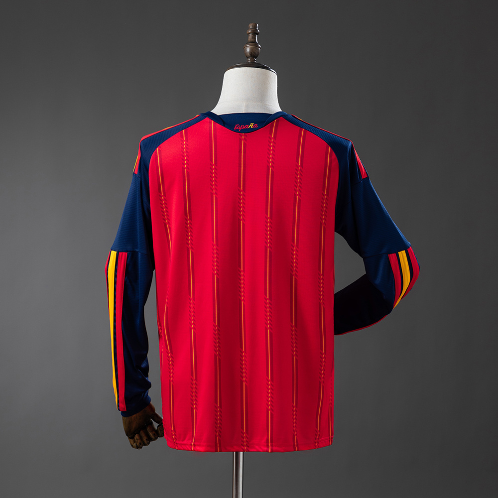 Spain 2026 Home Long-Sleeve Jersey - Fans Version:football jersey mysite: unitedjerseyfootball 邓江浪:football
