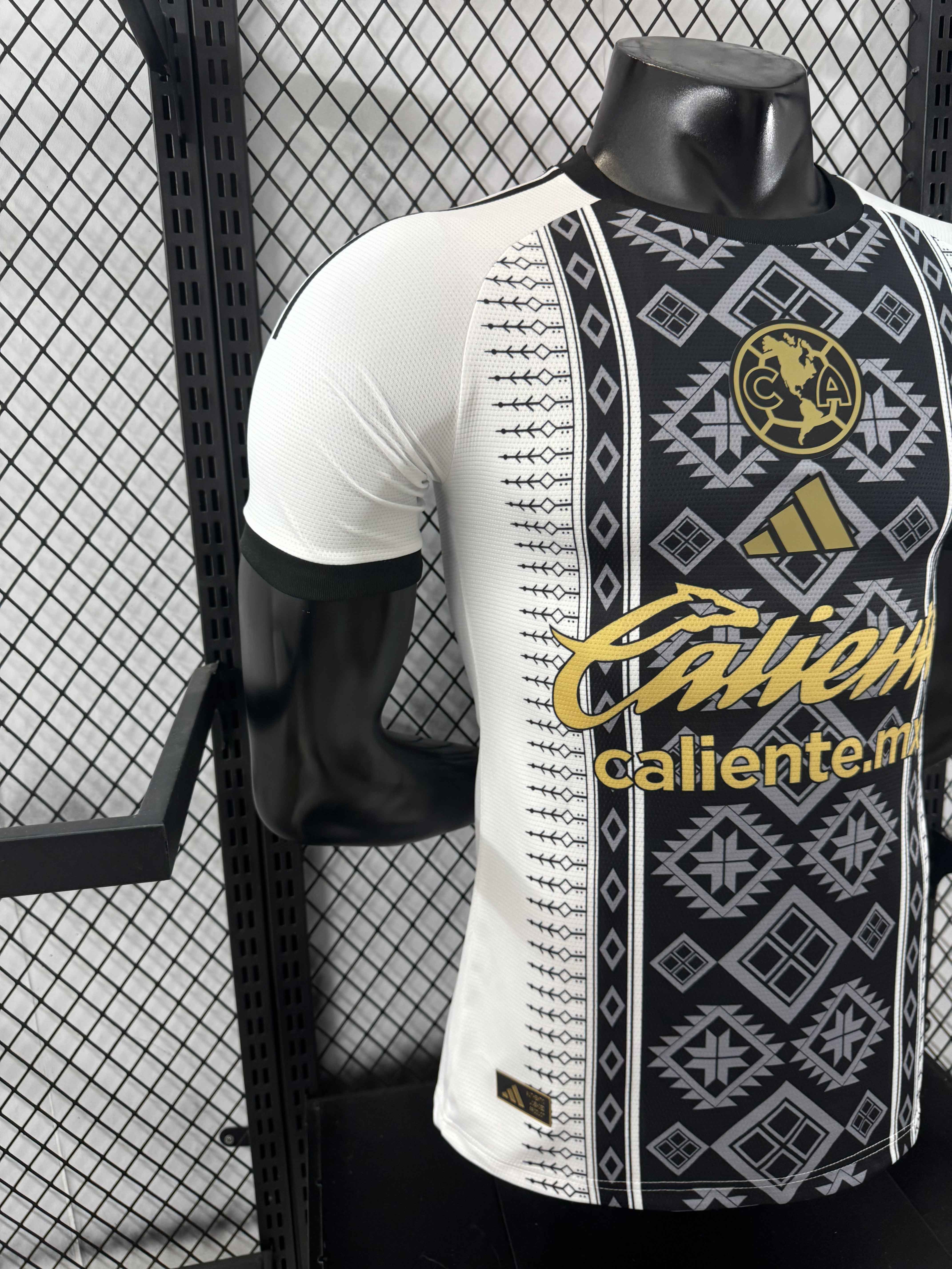 Club América 25-26 Black Totem Pattern White Special Jersey - Player Version:football jersey mysite: unitedjerseyfootball 邓江浪:football