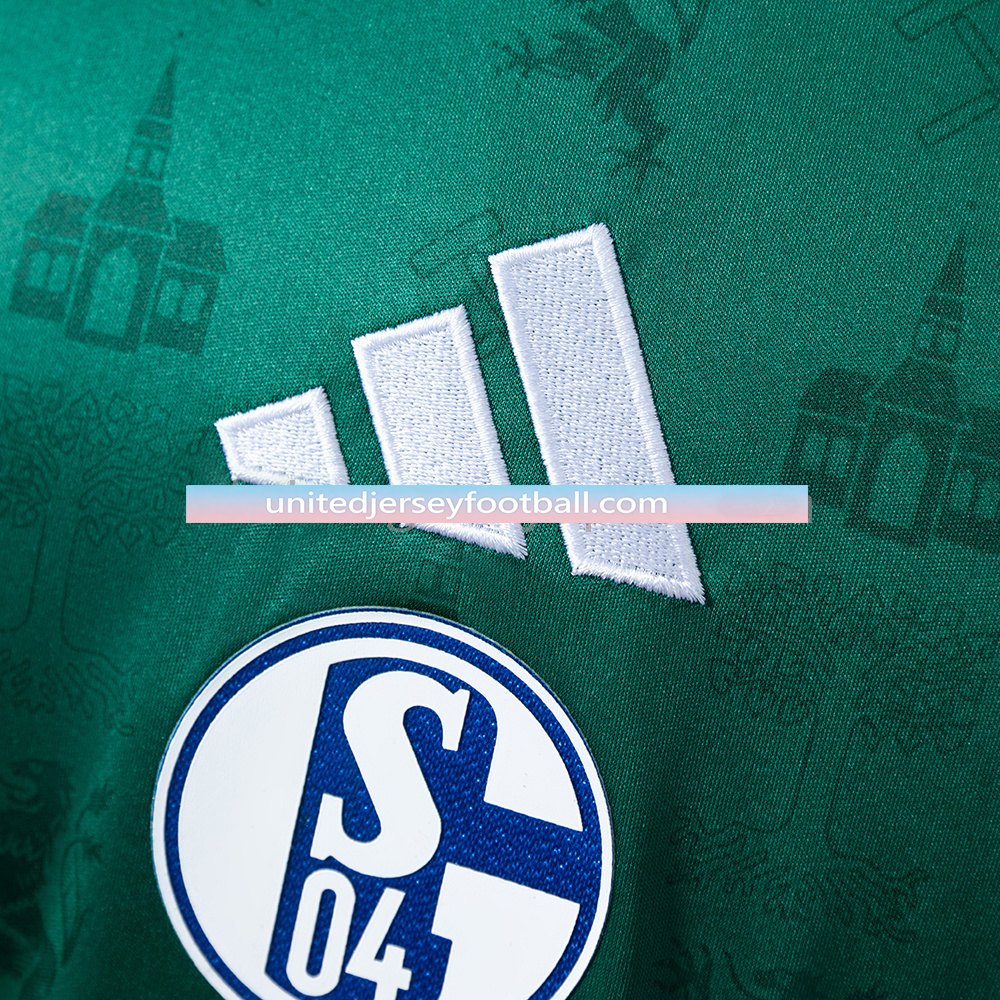 Schalke 04 25/26 Commemorative Edition - Green Jersey - Fans Version:football jersey mysite: unitedjerseyfootball 邓江浪:football