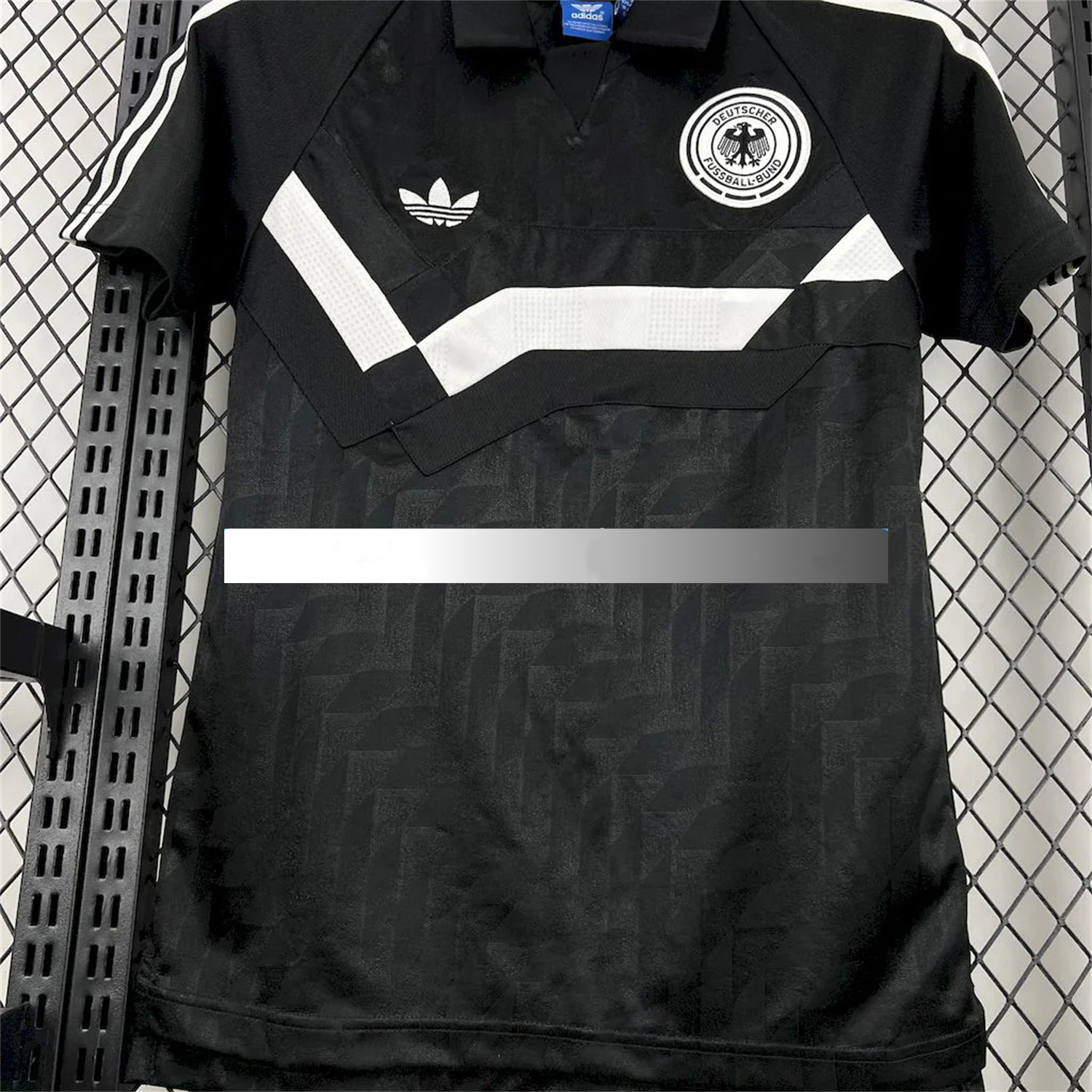 Retro Germany 1988-91 Terrace Black Jersey:football jersey mysite: unitedjerseyfootball 邓江浪:football