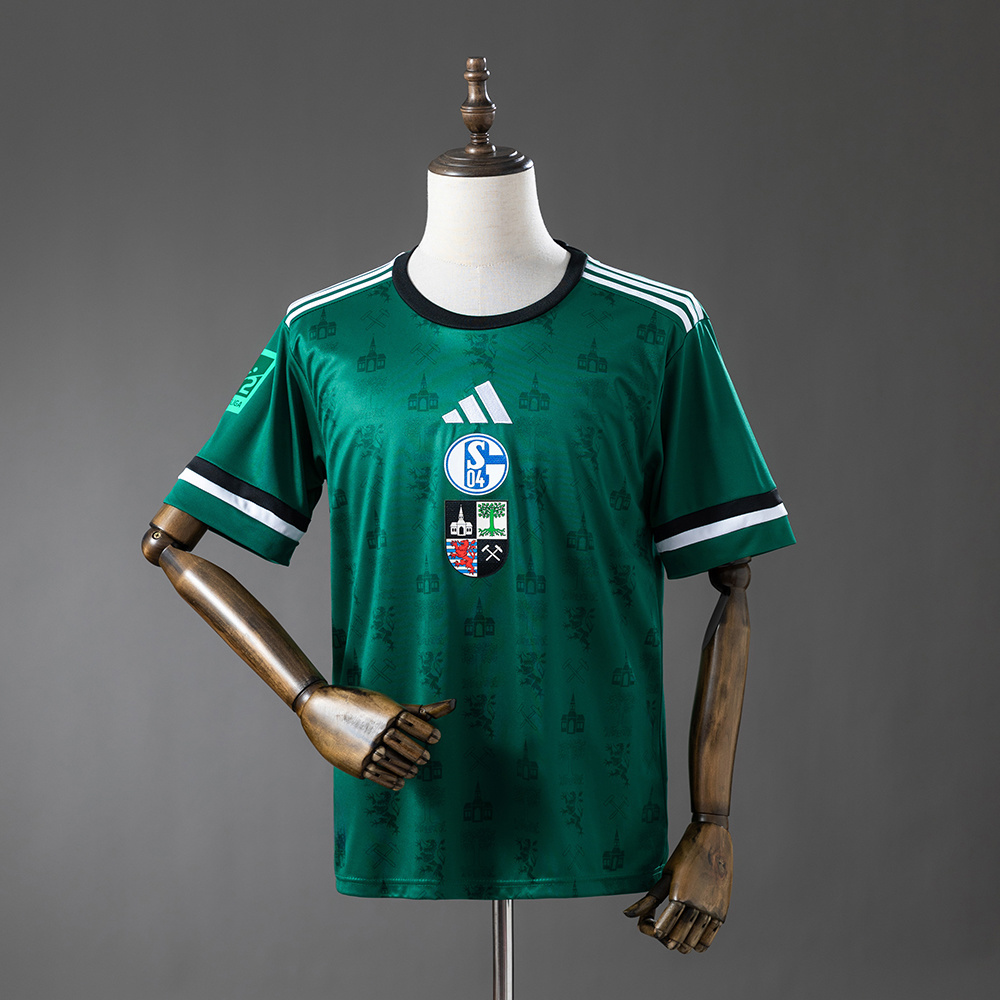 Schalke 04 25/26 Commemorative Edition - Green Jersey - Fans Version:football jersey mysite: unitedjerseyfootball 邓江浪:football
