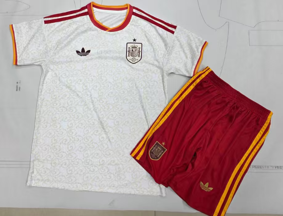 Spain 2026 Home Stadium Kids Kit:football jersey mysite: unitedjerseyfootball 邓江浪:football