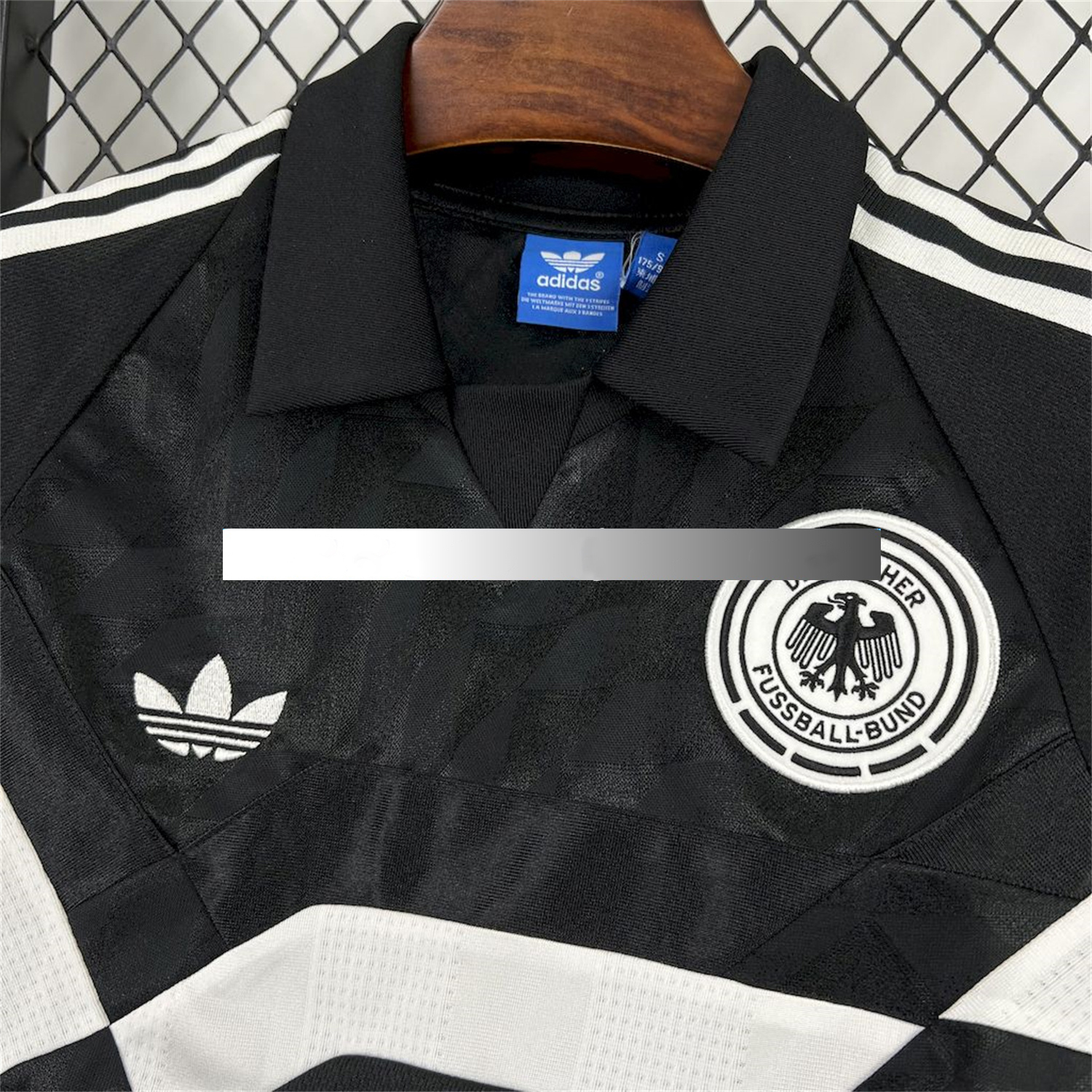 Retro Germany 1988-91 Terrace Black Jersey:football jersey mysite: unitedjerseyfootball 邓江浪:football