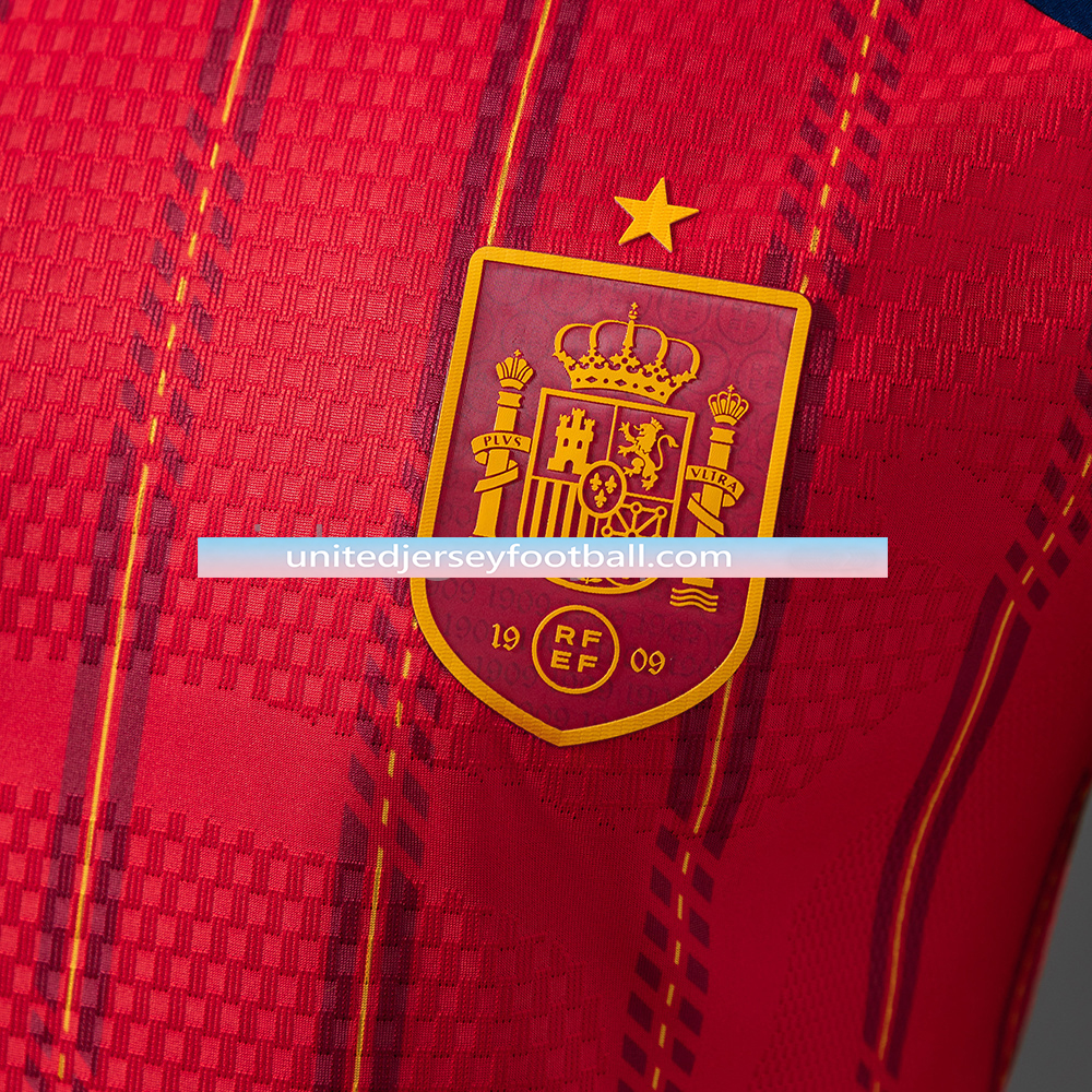 Spain 2026 Home Long-Sleeve - Player Version:football jersey mysite: unitedjerseyfootball 邓江浪:football