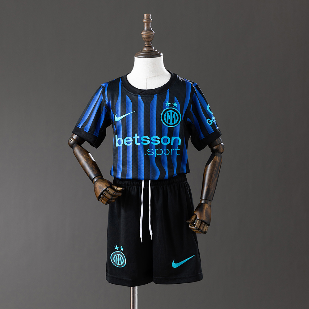 Inter Milan 25/26 Home kids kit Jersey:football jersey mysite: unitedjerseyfootball 邓江浪:football