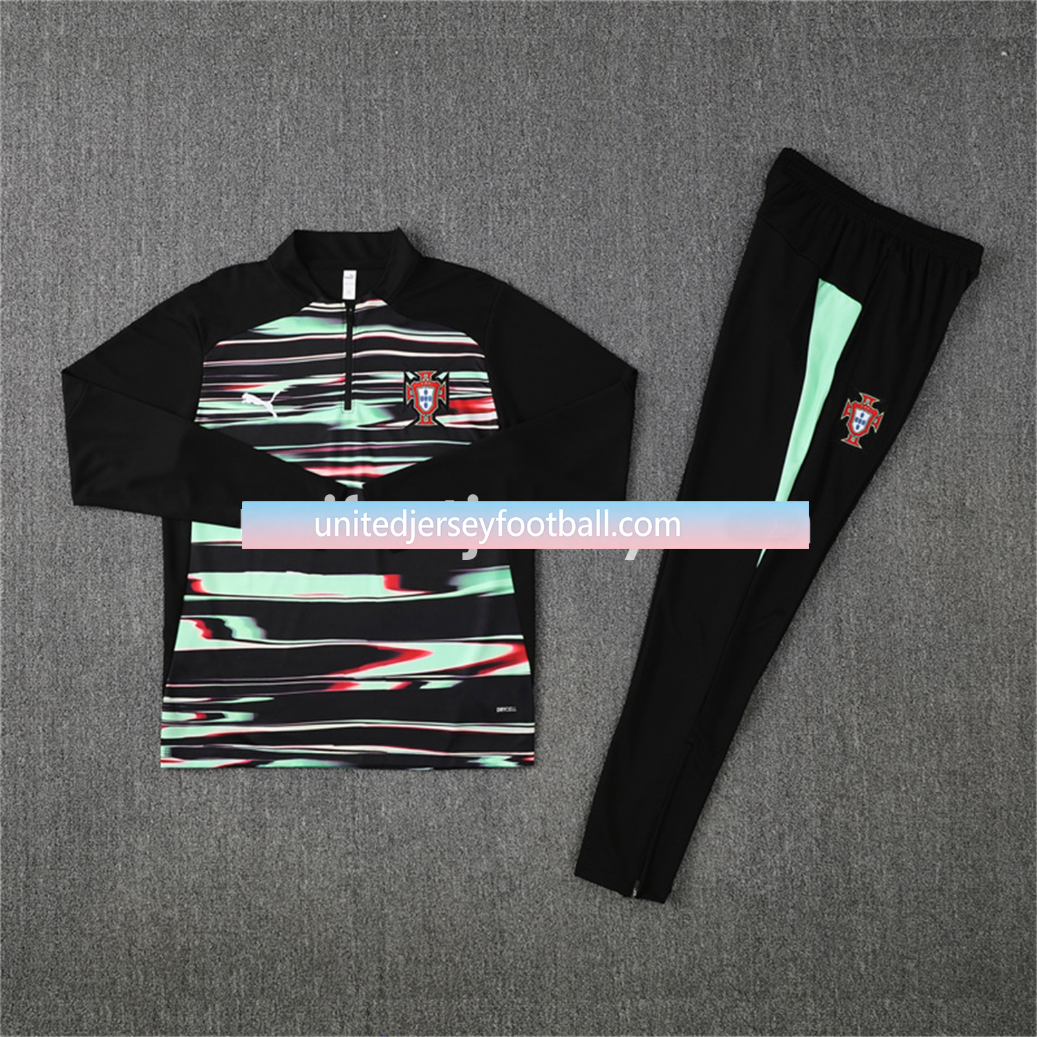 Portugal 25-26 Kids Long Sleeve Training Set - Camouflage:football jersey mysite: unitedjerseyfootball 邓江浪:football