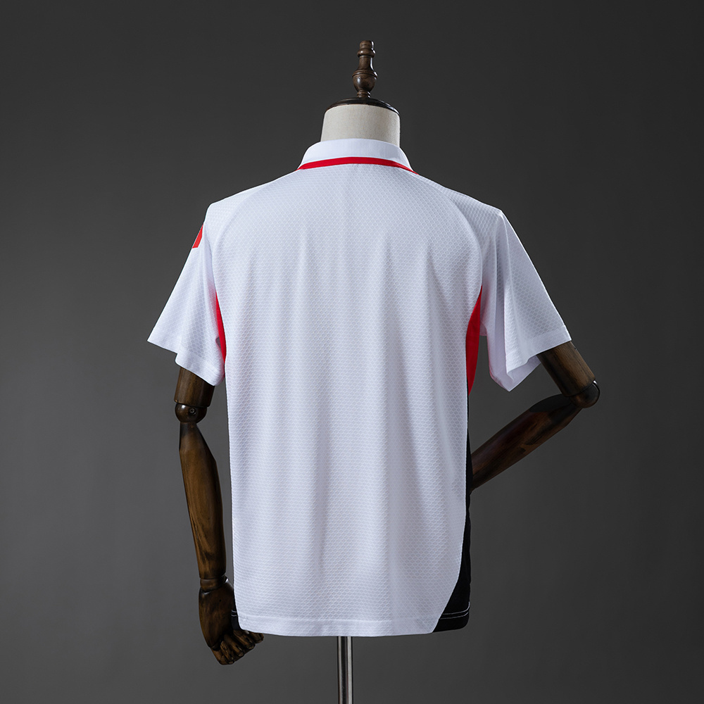 Bayern Munich 25/26 POLO - White & Red:football jersey mysite: unitedjerseyfootball 邓江浪:football