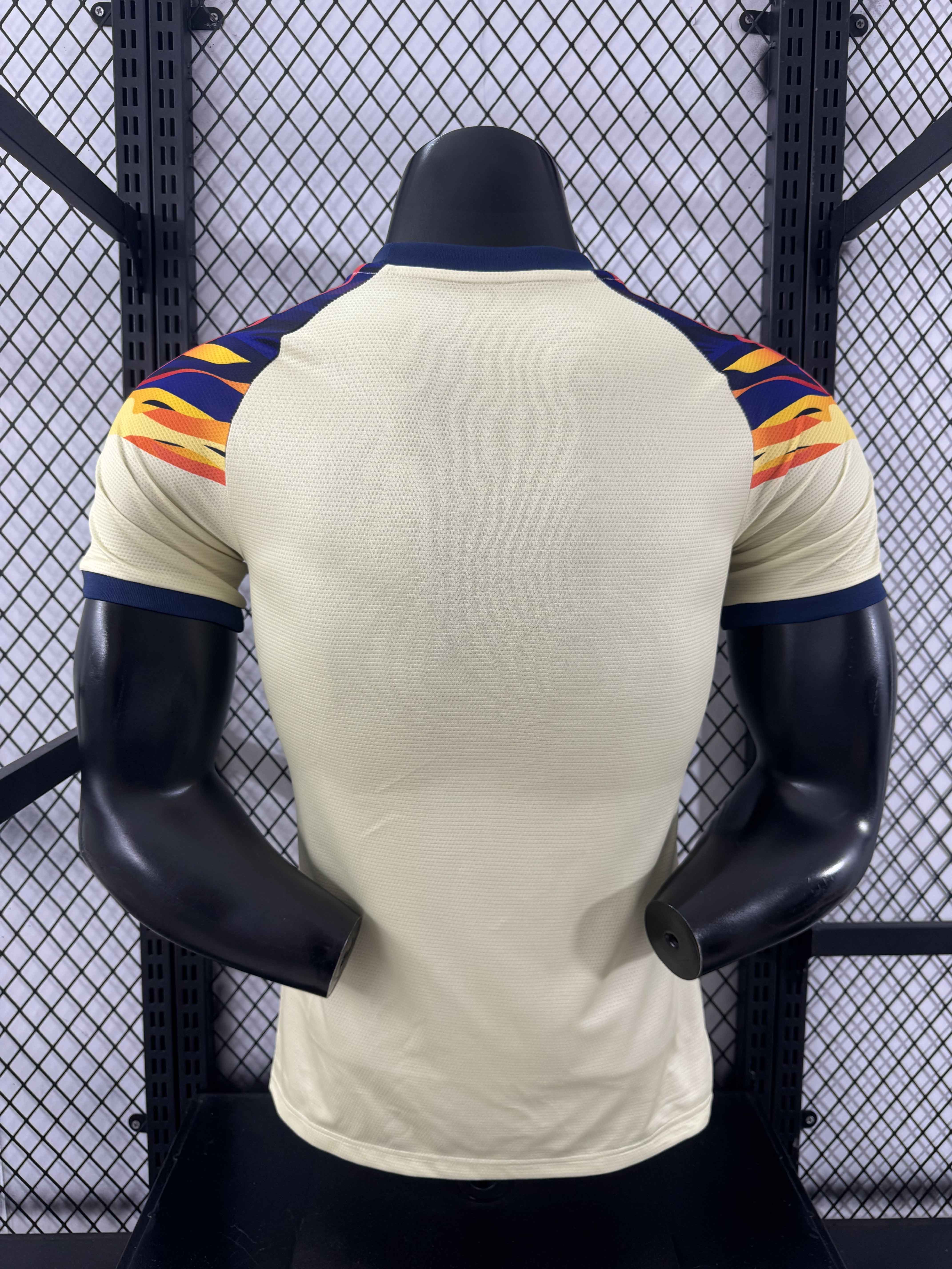 Club América 25-26 Blue Neck Light Yellow Special Jersey - Player Version:football jersey mysite: unitedjerseyfootball 邓江浪:football