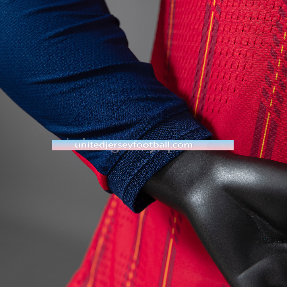 Spain 2026 Home Long-Sleeve - Player Version:football jersey mysite: unitedjerseyfootball 邓江浪:football