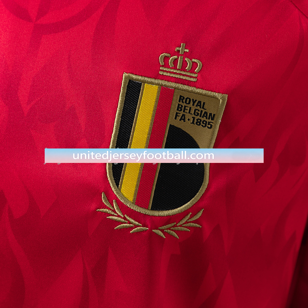 Belgium 2026 Home Stadium Long Sleeve Jersey - Player Version:football jersey mysite: unitedjerseyfootball 邓江浪:football