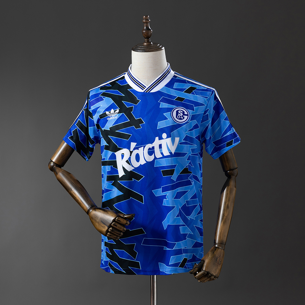 Schalke 04 92/93 Home Retro Jersey:football jersey mysite: unitedjerseyfootball 邓江浪:football