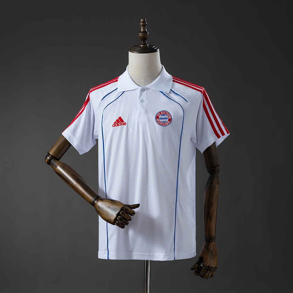 Bayern Munich 25/26 POLO - White:football jersey mysite: unitedjerseyfootball 邓江浪:football