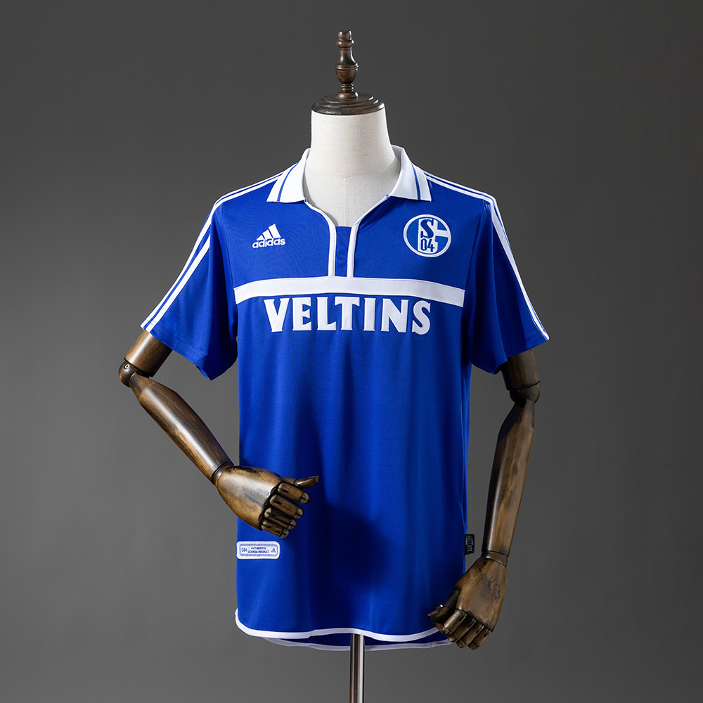 Retro Schalke 04 01/02 Home S-XXL:football jersey mysite: unitedjerseyfootball 邓江浪:football