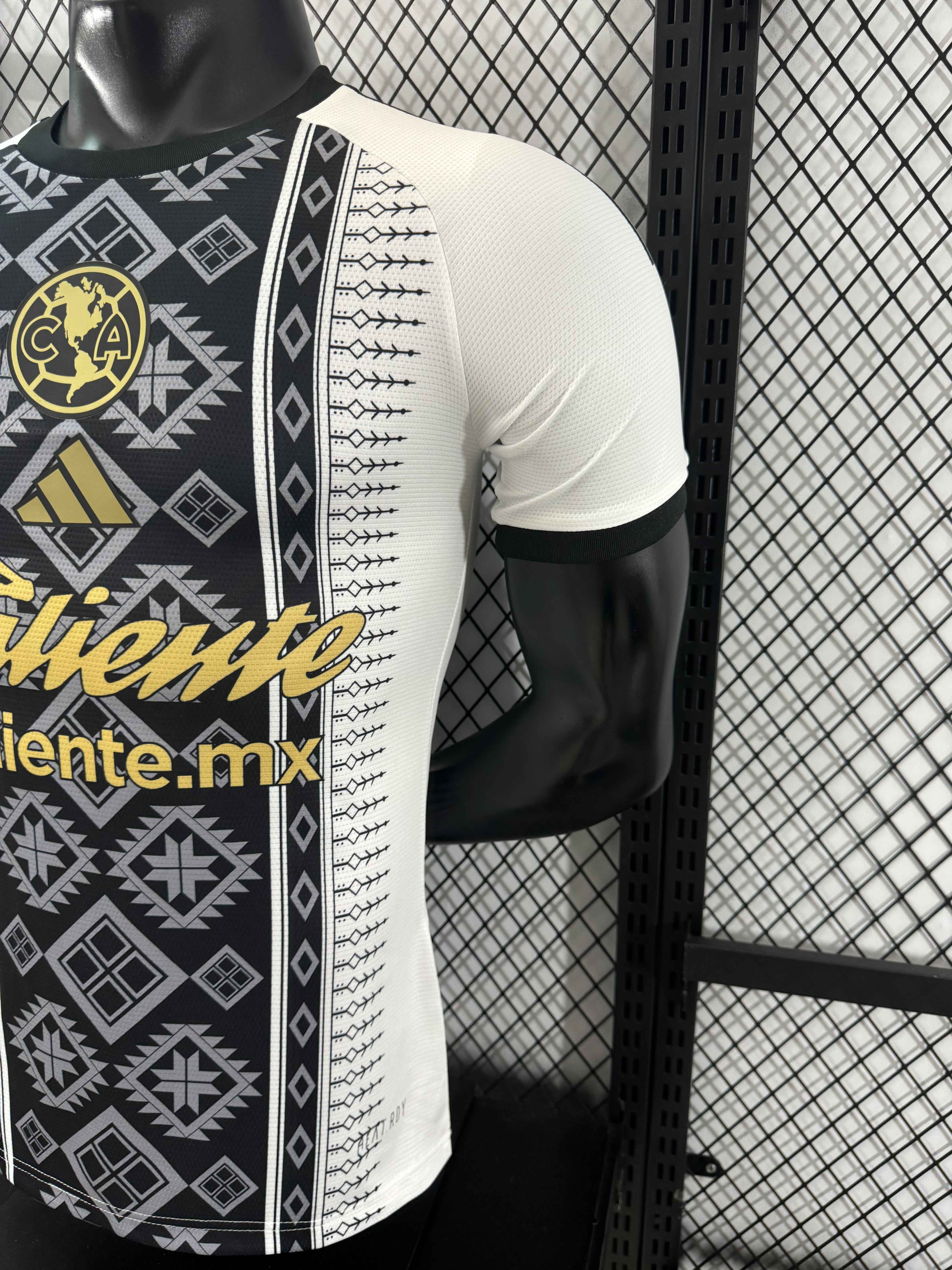 Club América 25-26 Black Totem Pattern White Special Jersey - Player Version:football jersey mysite: unitedjerseyfootball 邓江浪:football
