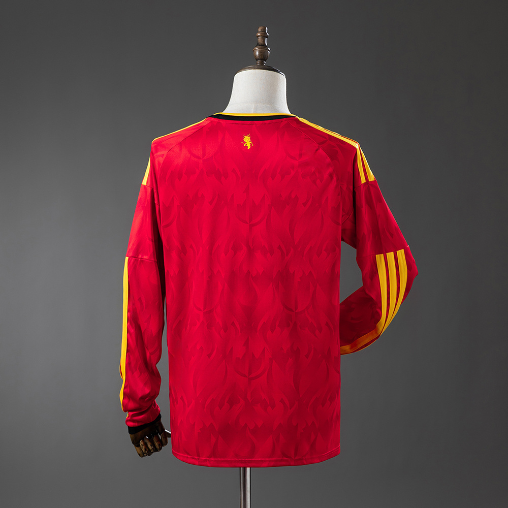 Belgium 2026 Home Stadium Long Sleeve Jersey - Player Version:football jersey mysite: unitedjerseyfootball 邓江浪:football